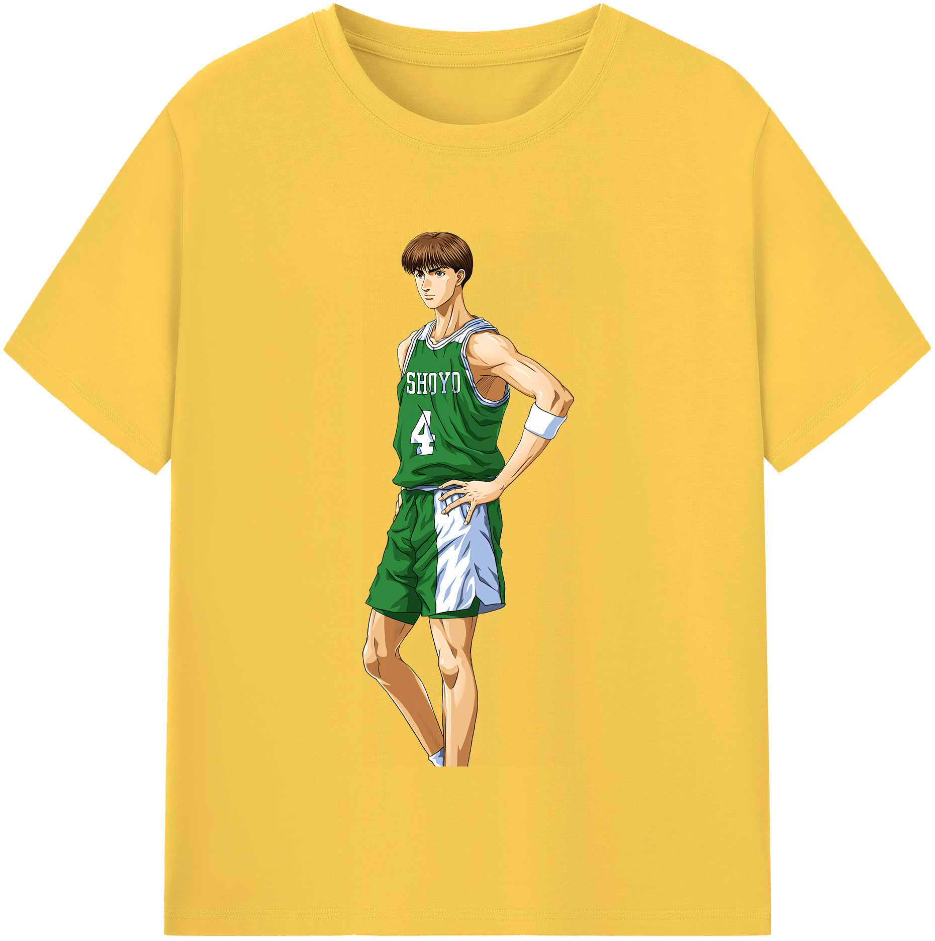 SLAM DUNK／スラムダンク 綿100％半袖Tシャツ（フロントプリント）
