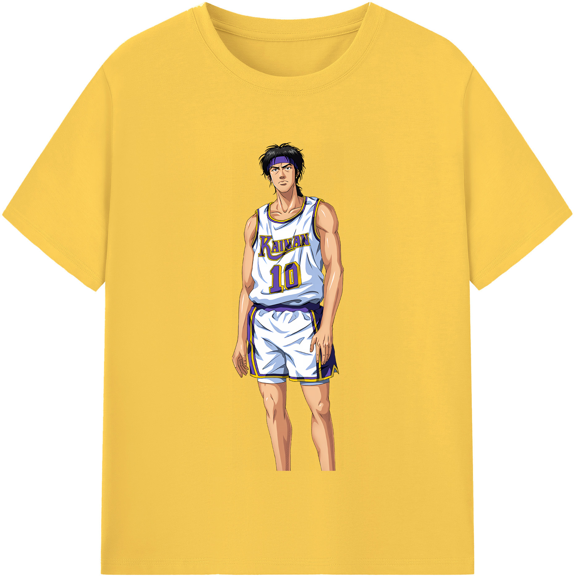 SLAM DUNK／スラムダンク 綿100％半袖Tシャツ（フロントプリント）