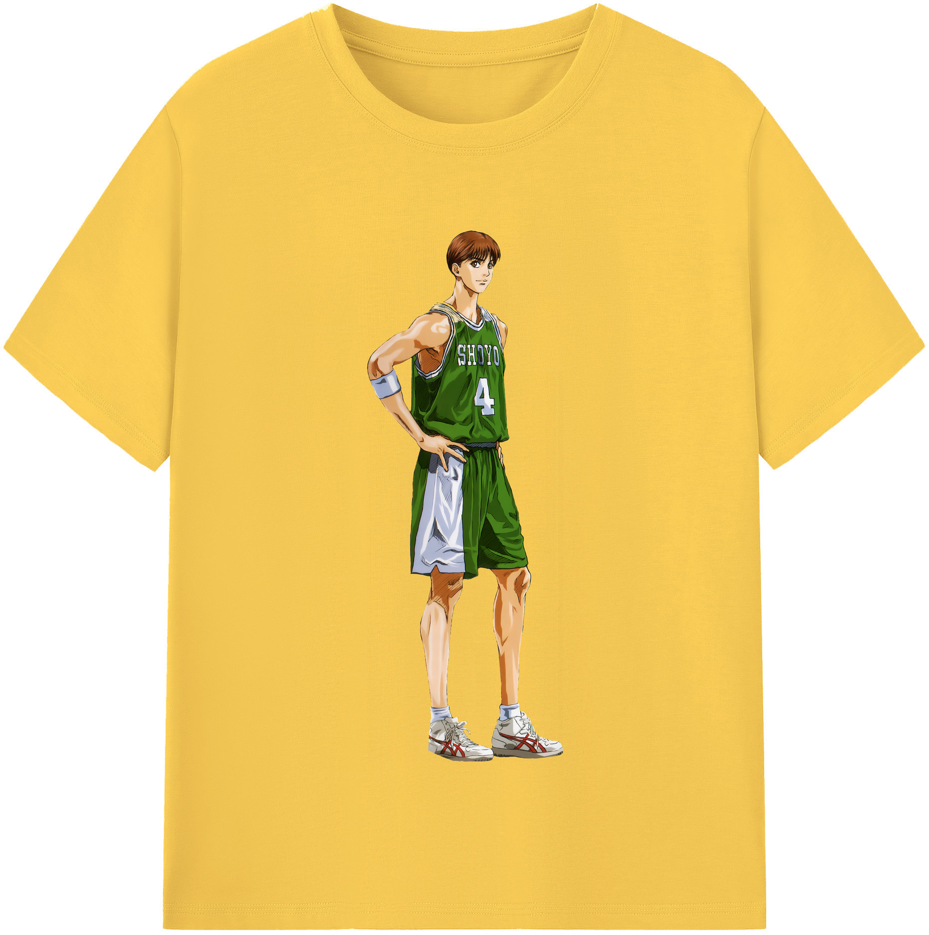 SLAM DUNK／スラムダンク 綿100％半袖Tシャツ（フロントプリント）