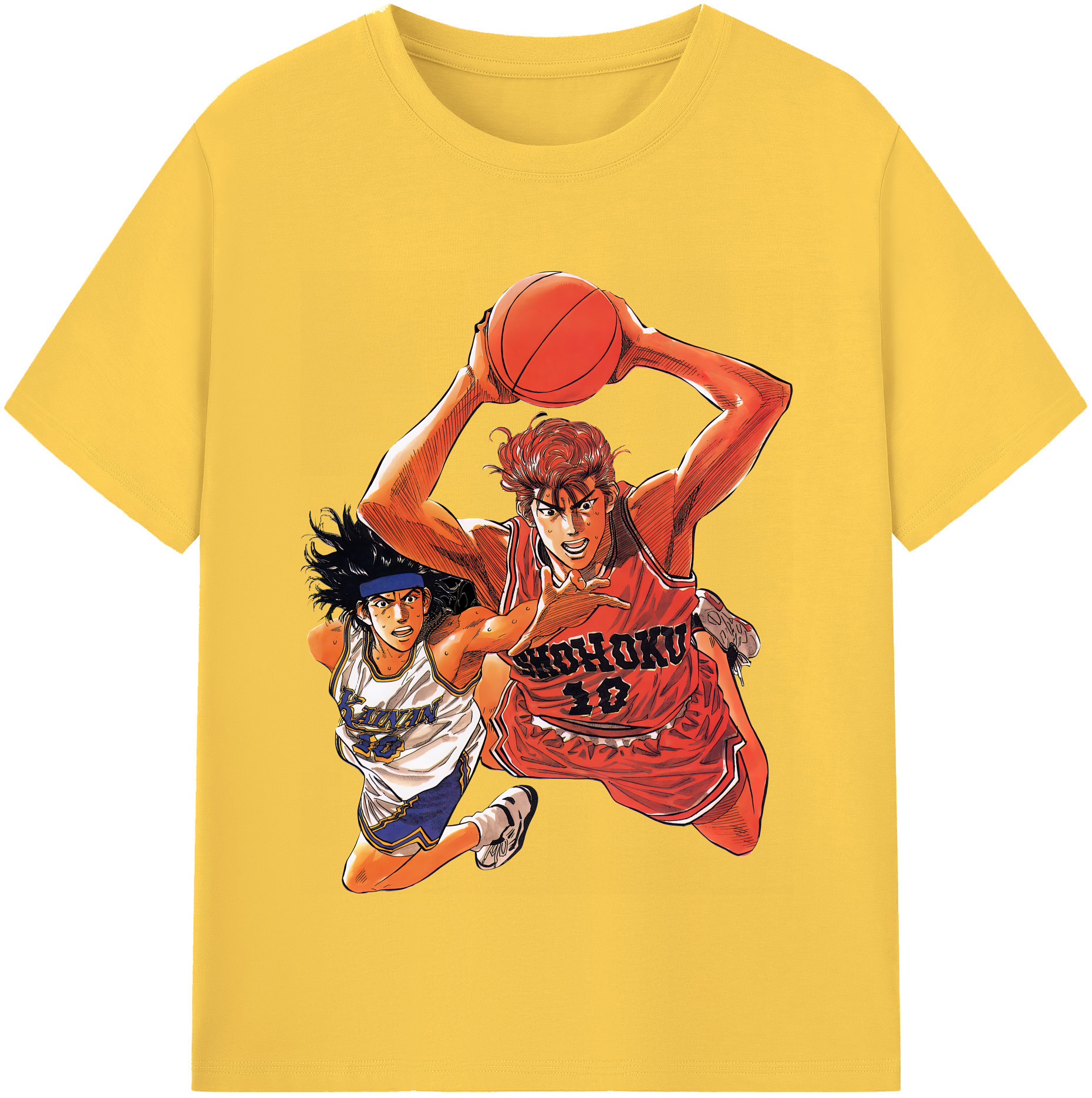 SLAM DUNK／スラムダンク 綿100％半袖Tシャツ（フロントプリント）