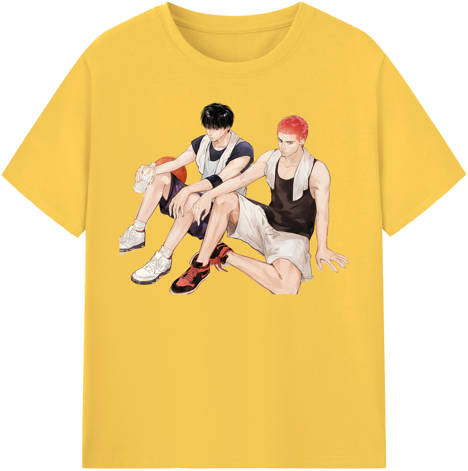 SLAM DUNK／スラムダンク 綿100％半袖Tシャツ（フロントプリント）