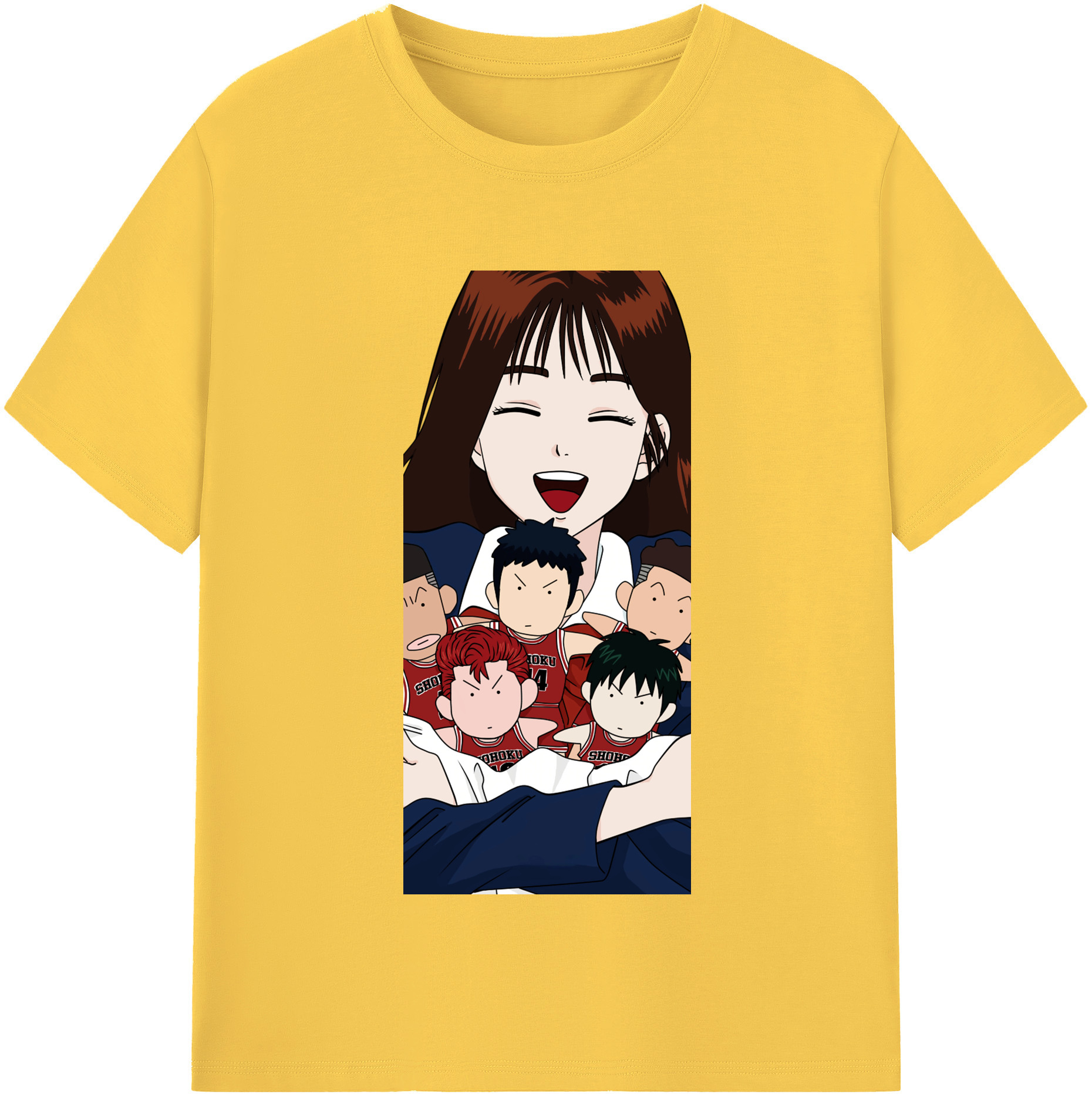 SLAM DUNK／スラムダンク 綿100％半袖Tシャツ（フロントプリント）
