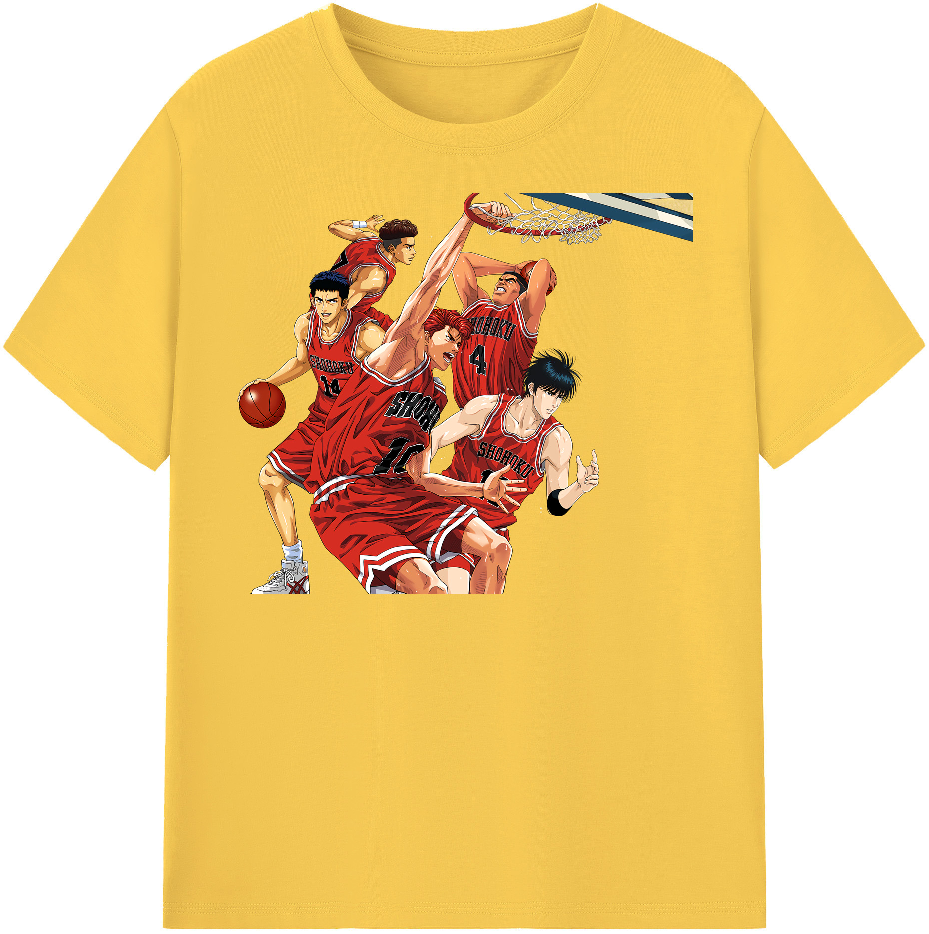 （画像用） SLAM DUNK／スラムダンク 綿100％半袖Tシャツ（フロントプリント）