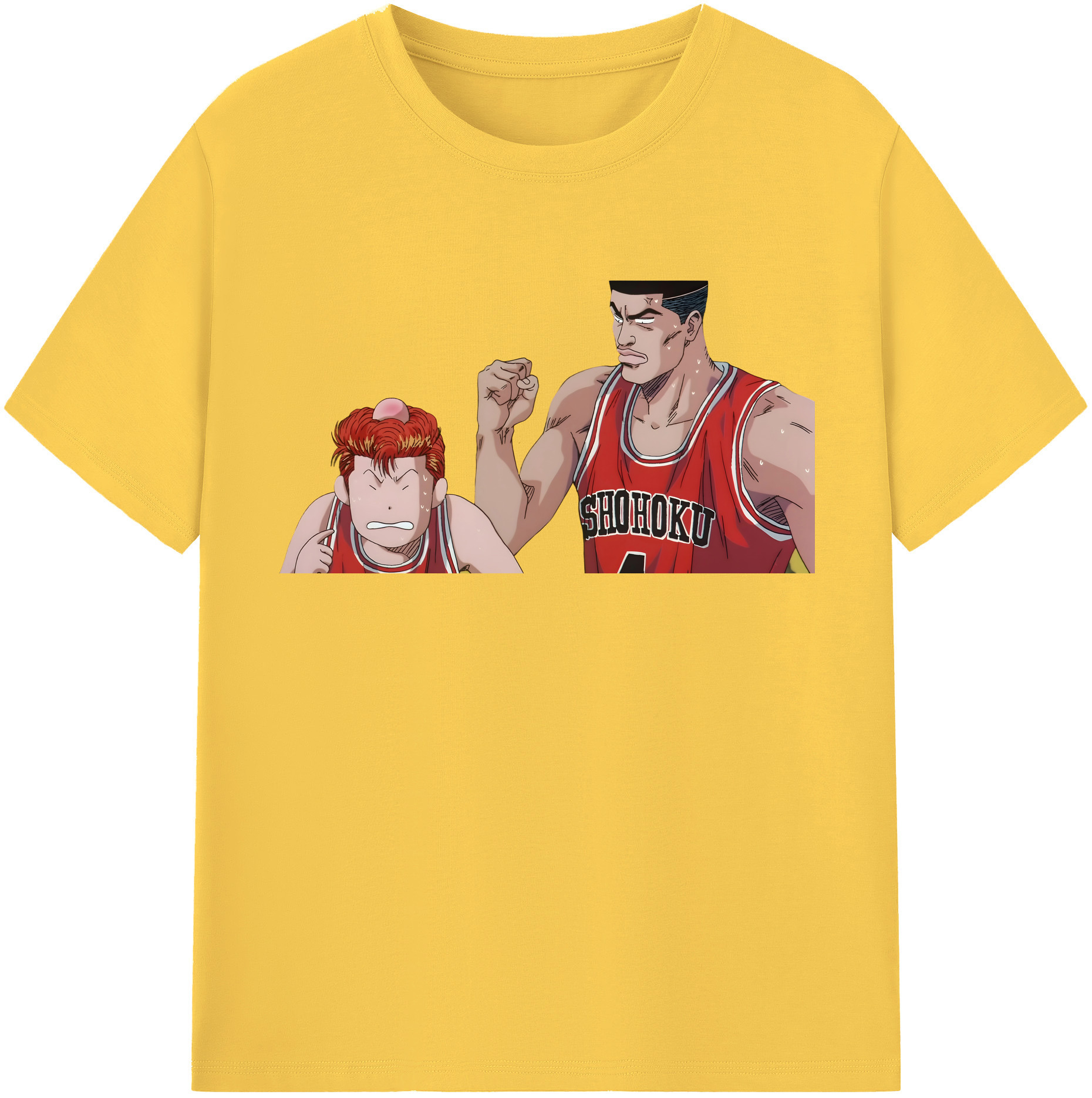 SLAM DUNK／スラムダンク 綿100％半袖Tシャツ（フロントプリント）