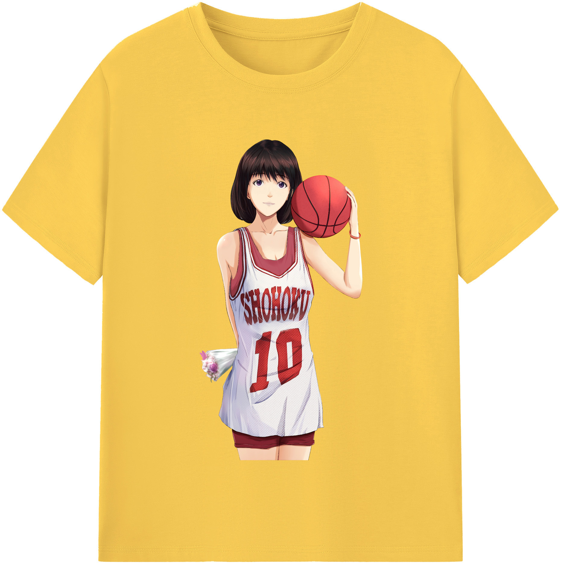 SLAM DUNK／スラムダンク 綿100％半袖Tシャツ（フロントプリント）