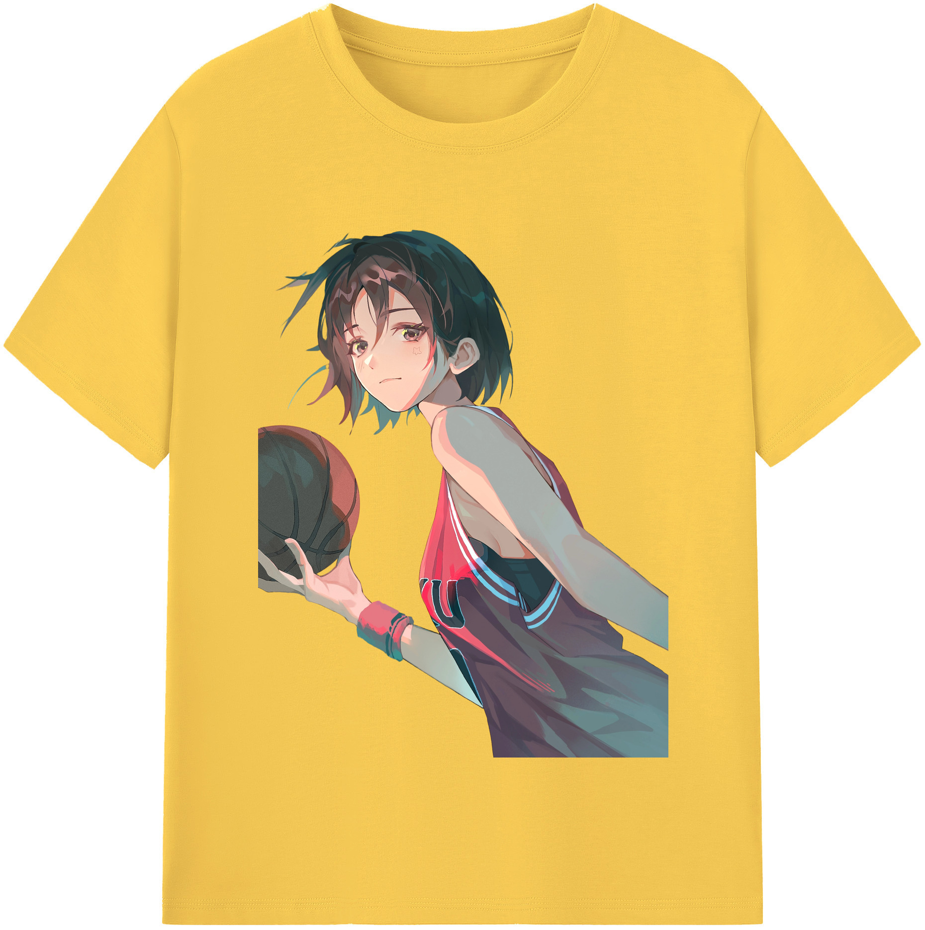 SLAM DUNK／スラムダンク 綿100％半袖Tシャツ（フロントプリント）