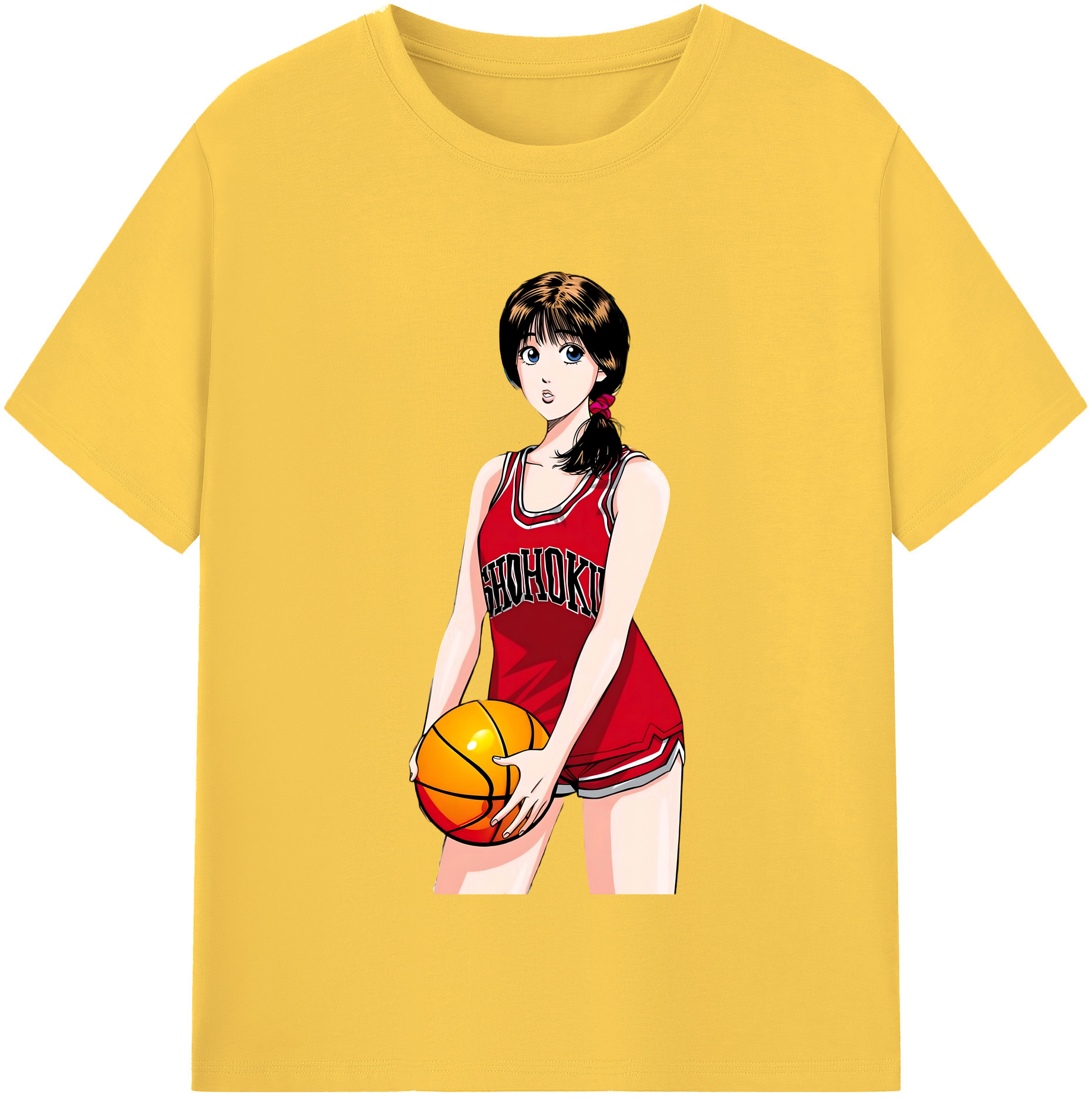SLAM DUNK／スラムダンク 綿100％半袖Tシャツ（フロントプリント）