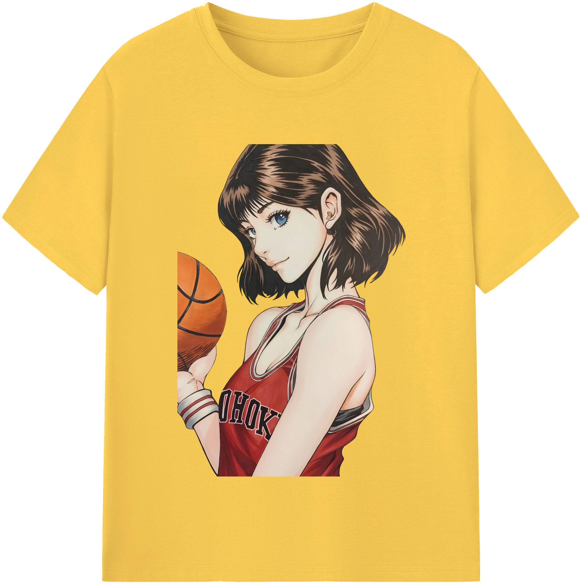 SLAM DUNK／スラムダンク 綿100％半袖Tシャツ（フロントプリント）