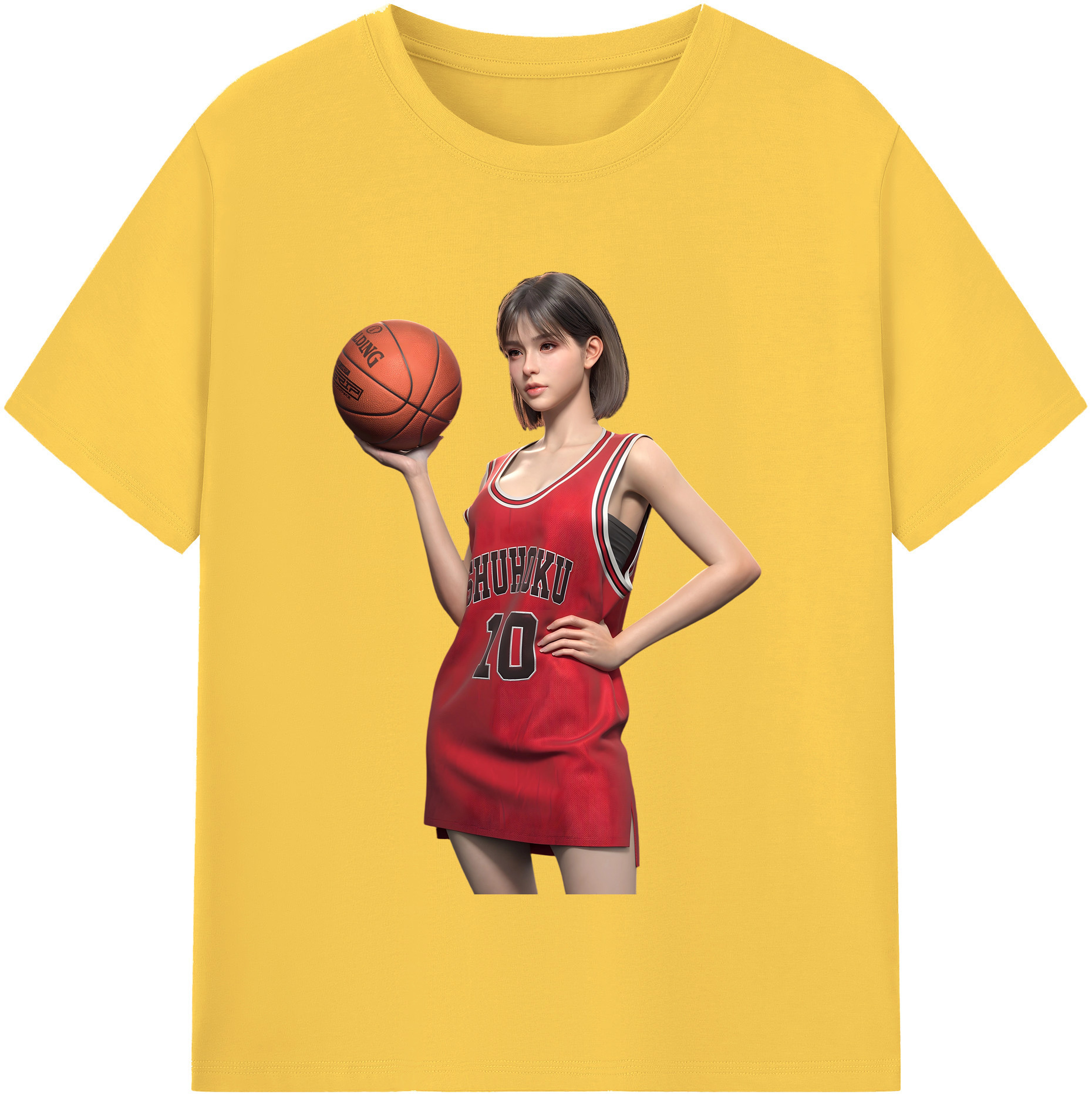 SLAM DUNK／スラムダンク 綿100％半袖Tシャツ（フロントプリント）