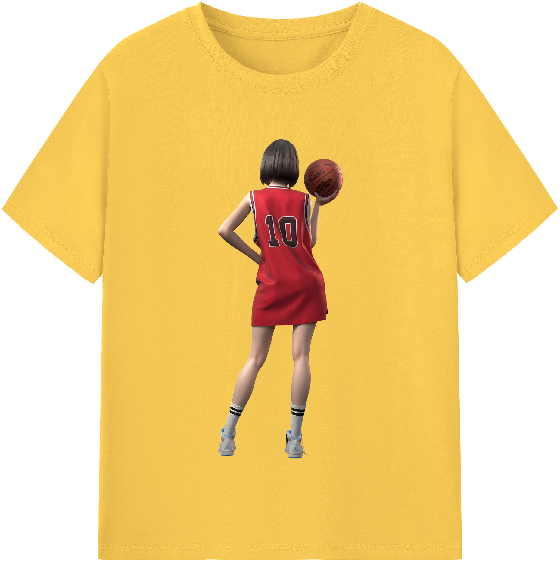 SLAM DUNK／スラムダンク 綿100％半袖Tシャツ（フロントプリント）