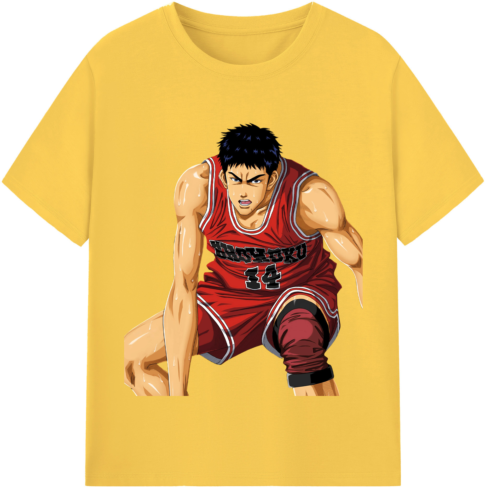 SLAM DUNK／スラムダンク 綿100％半袖Tシャツ（フロントプリント）