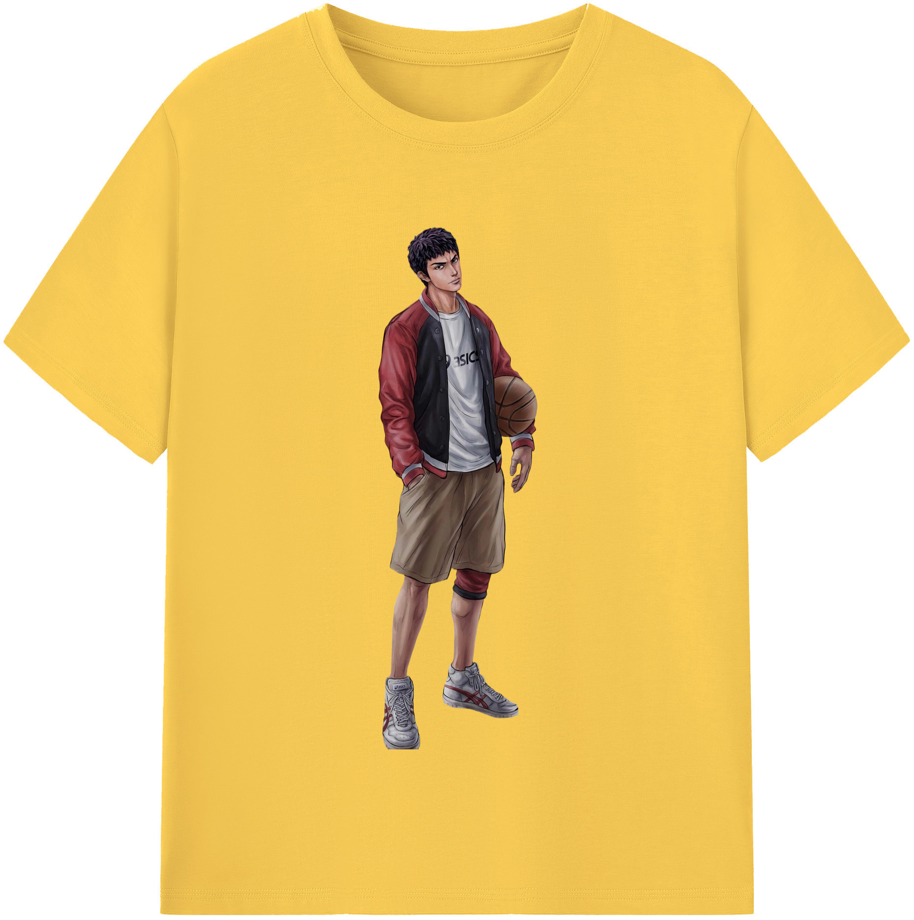 SLAM DUNK／スラムダンク 綿100％半袖Tシャツ（フロントプリント）