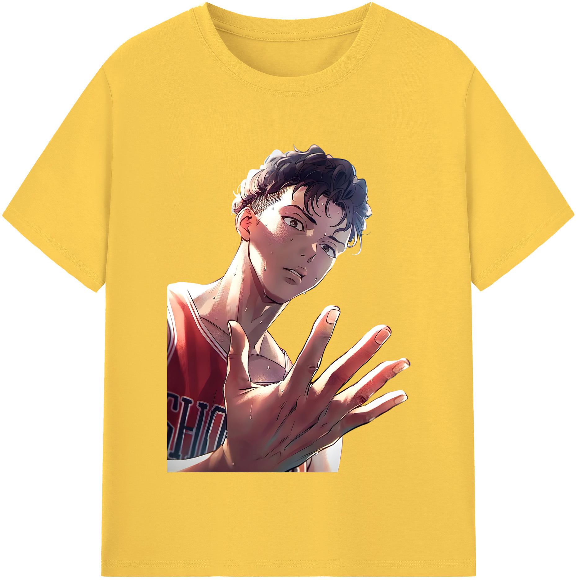 SLAM DUNK／スラムダンク 綿100％半袖Tシャツ（フロントプリント）