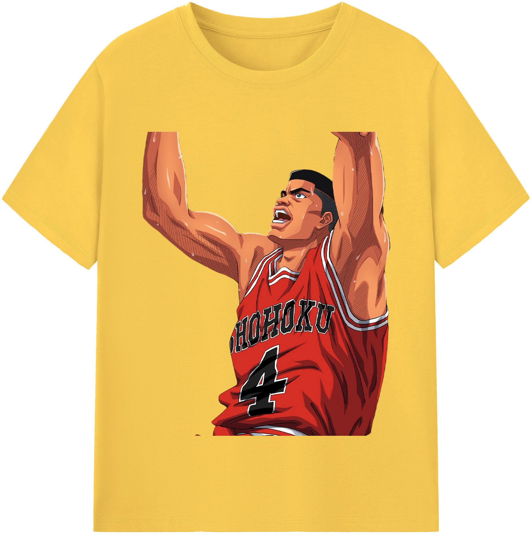 SLAM DUNK／スラムダンク 綿100％半袖Tシャツ（フロントプリント）