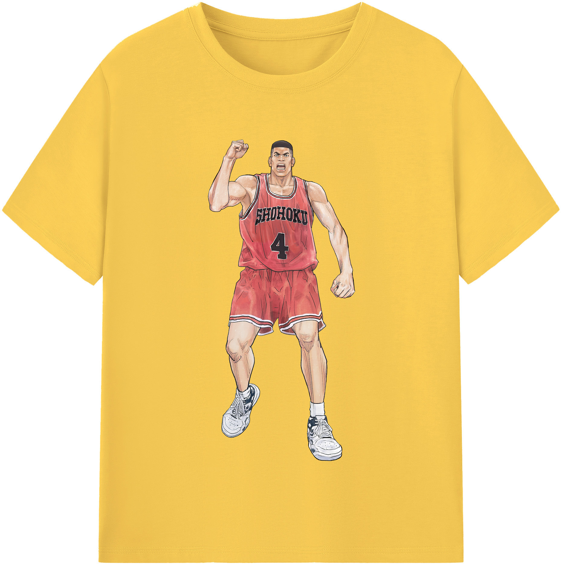 SLAM DUNK／スラムダンク 綿100％半袖Tシャツ（フロントプリント）