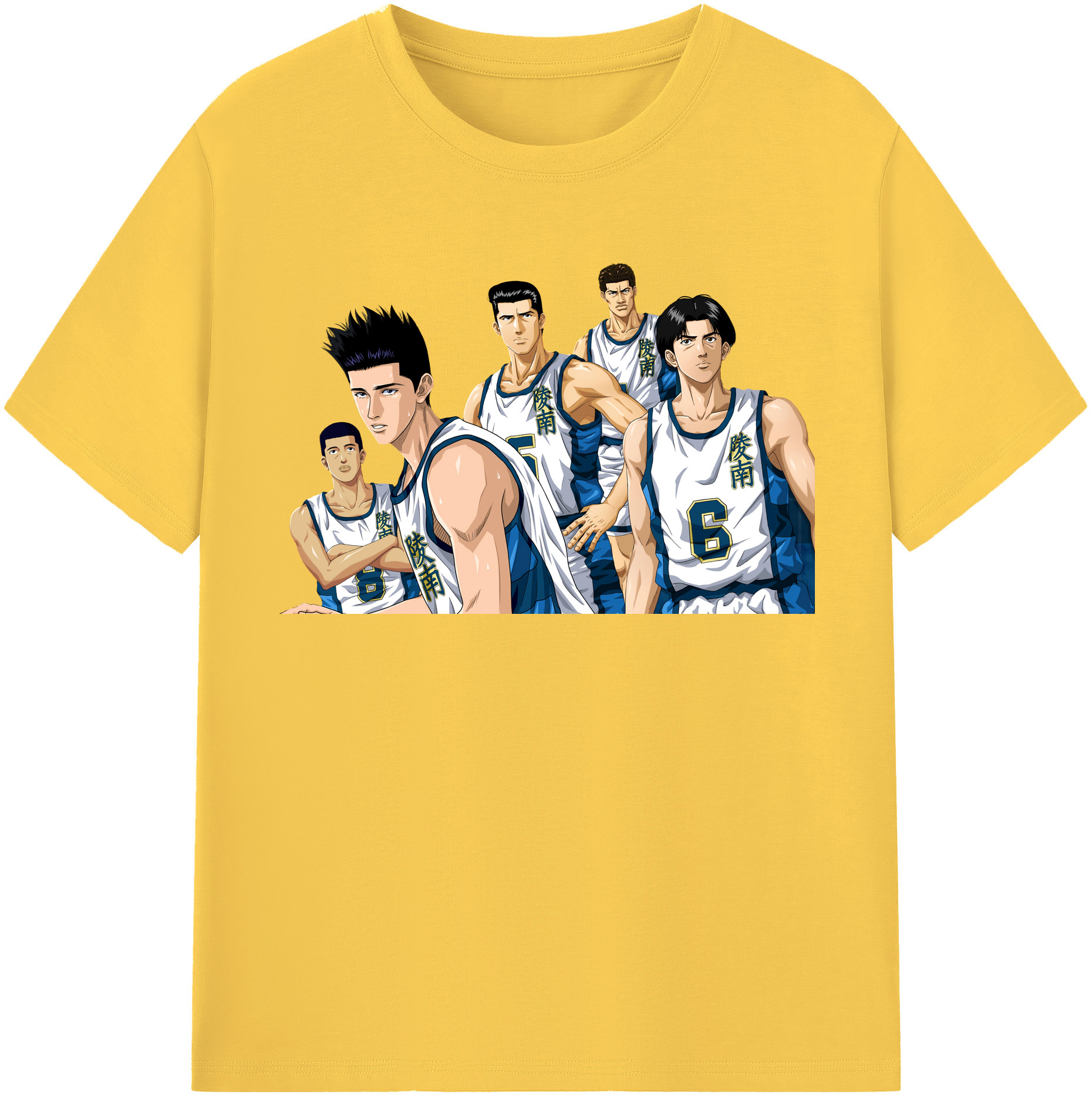 SLAM DUNK／スラムダンク 綿100％半袖Tシャツ（フロントプリント）