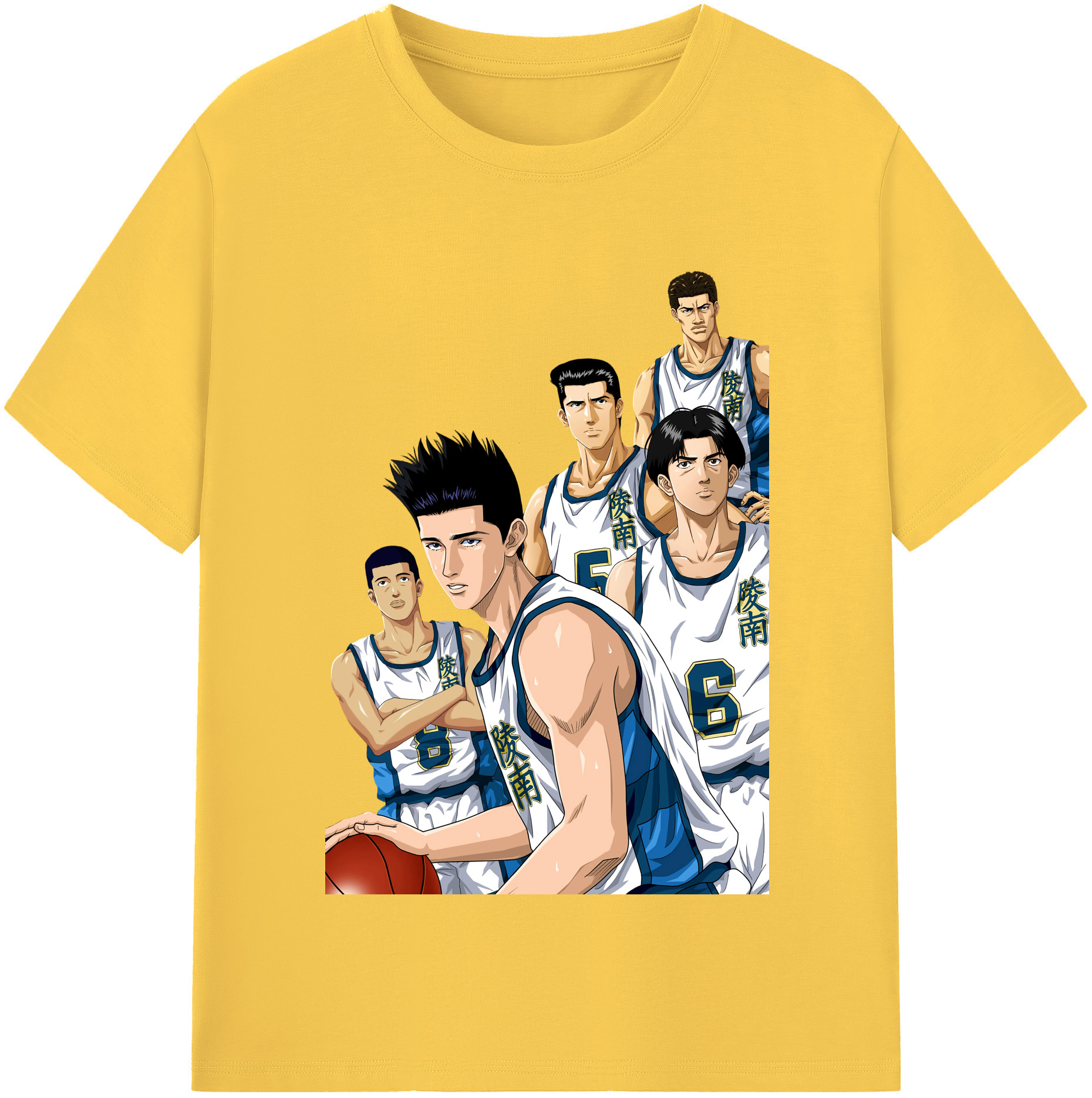 SLAM DUNK／スラムダンク 綿100％半袖Tシャツ（フロントプリント）
