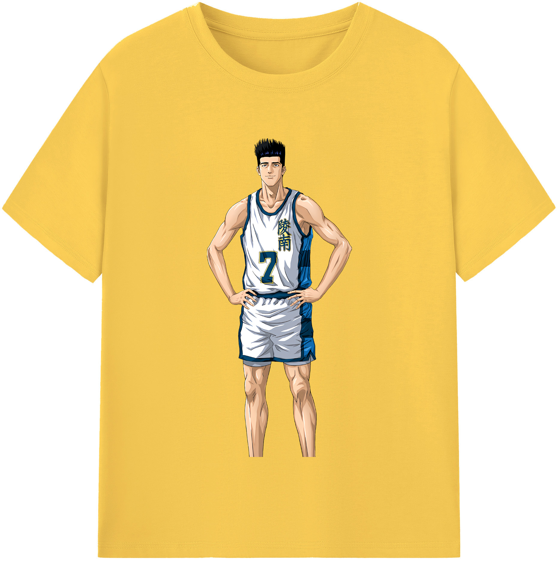 SLAM DUNK／スラムダンク 綿100％半袖Tシャツ（フロントプリント）