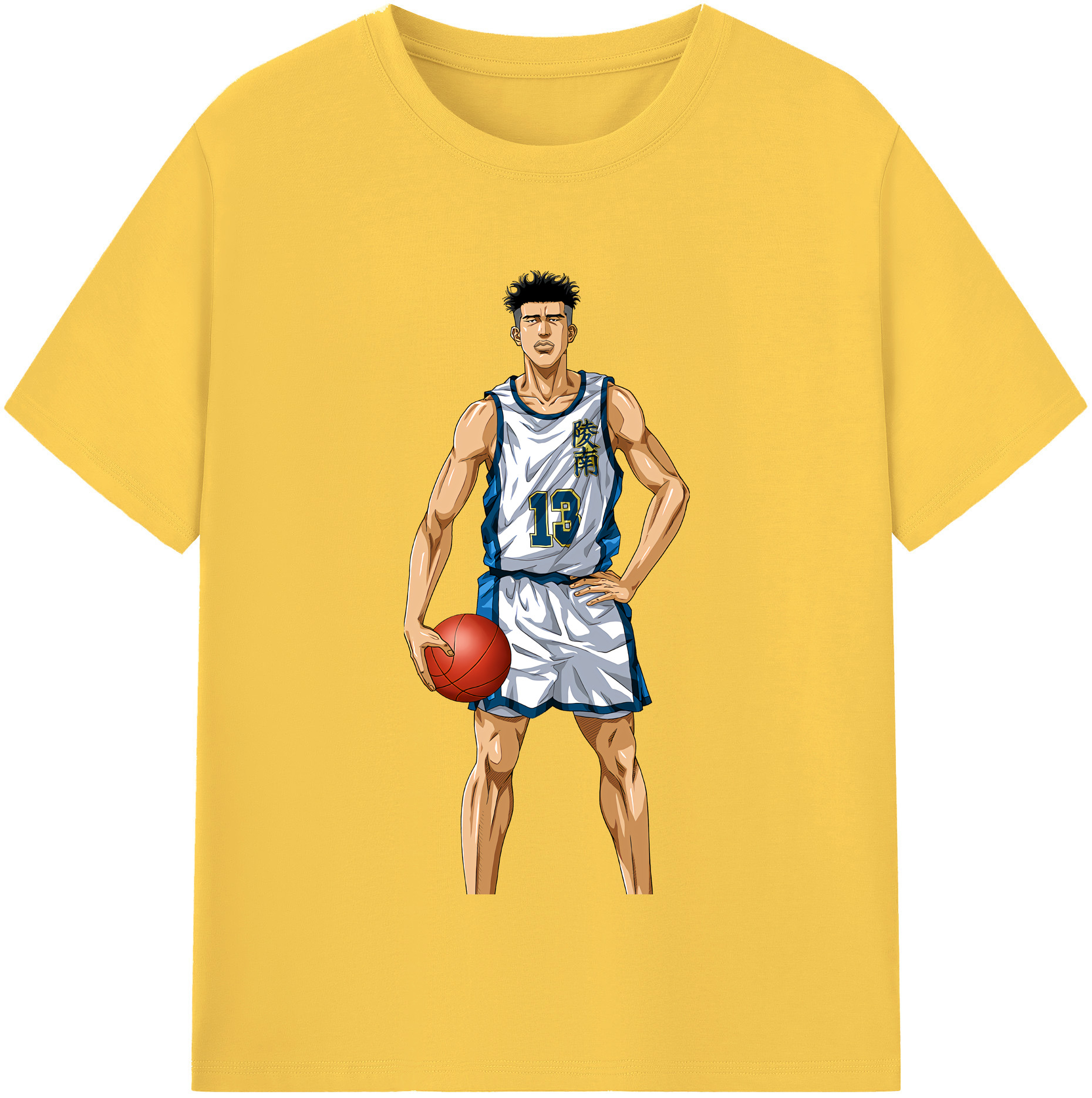 SLAM DUNK／スラムダンク 綿100％半袖Tシャツ（フロントプリント）