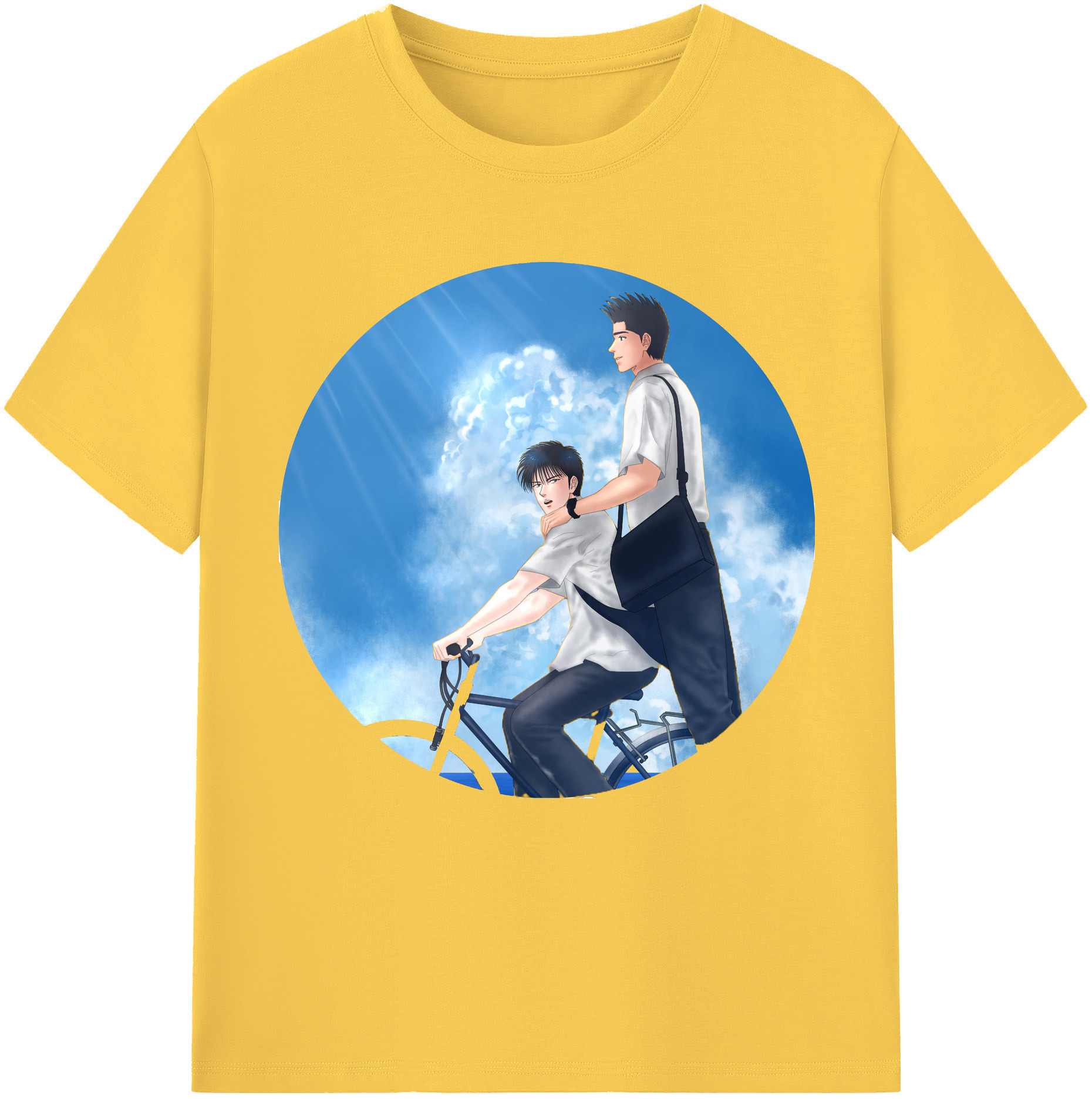 SLAM DUNK／スラムダンク 綿100％半袖Tシャツ（フロントプリント）