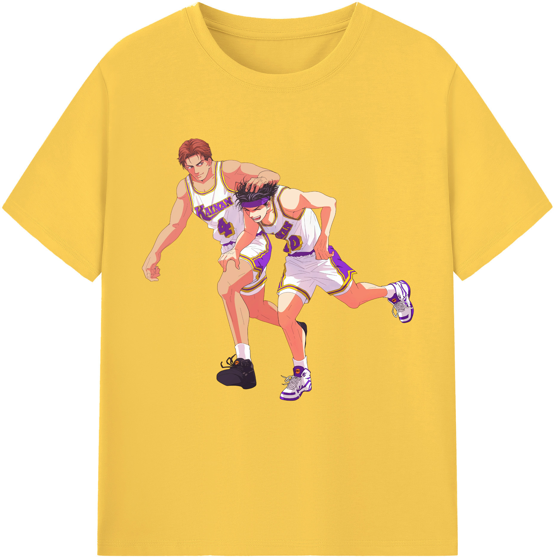 SLAM DUNK／スラムダンク 綿100％半袖Tシャツ（フロントプリント）