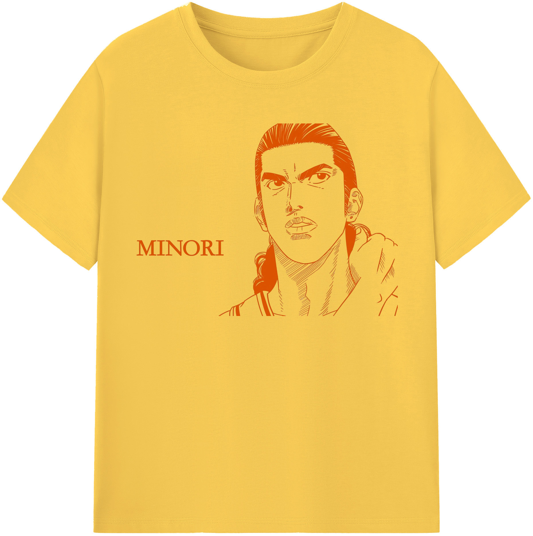 SLAM DUNK／スラムダンク 綿100％半袖Tシャツ（フロントプリント）