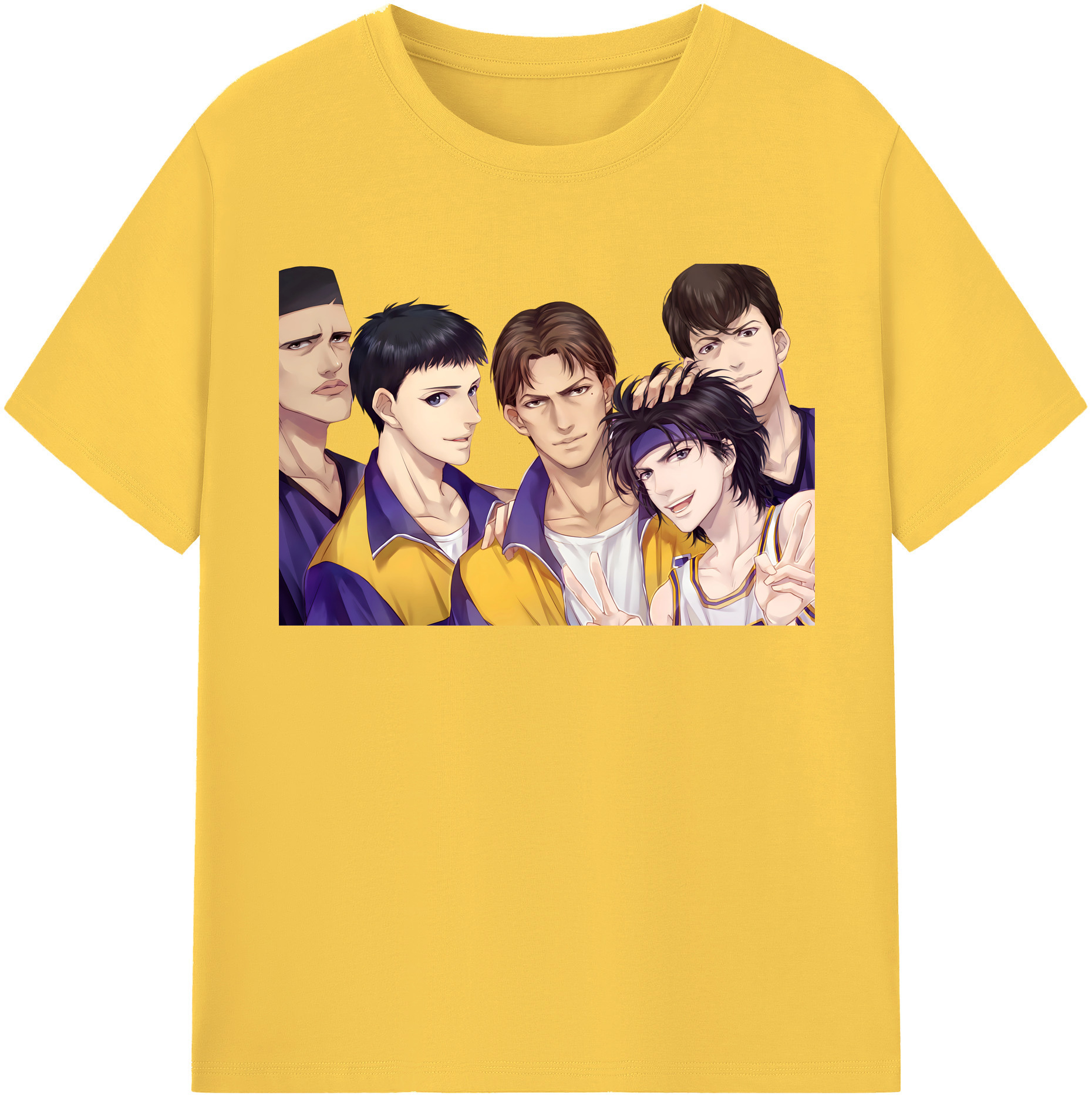 SLAM DUNK／スラムダンク 綿100％半袖Tシャツ（フロントプリント）