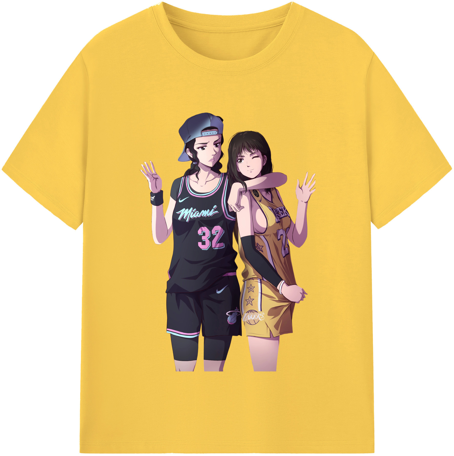 SLAM DUNK／スラムダンク 綿100％半袖Tシャツ（フロントプリント）