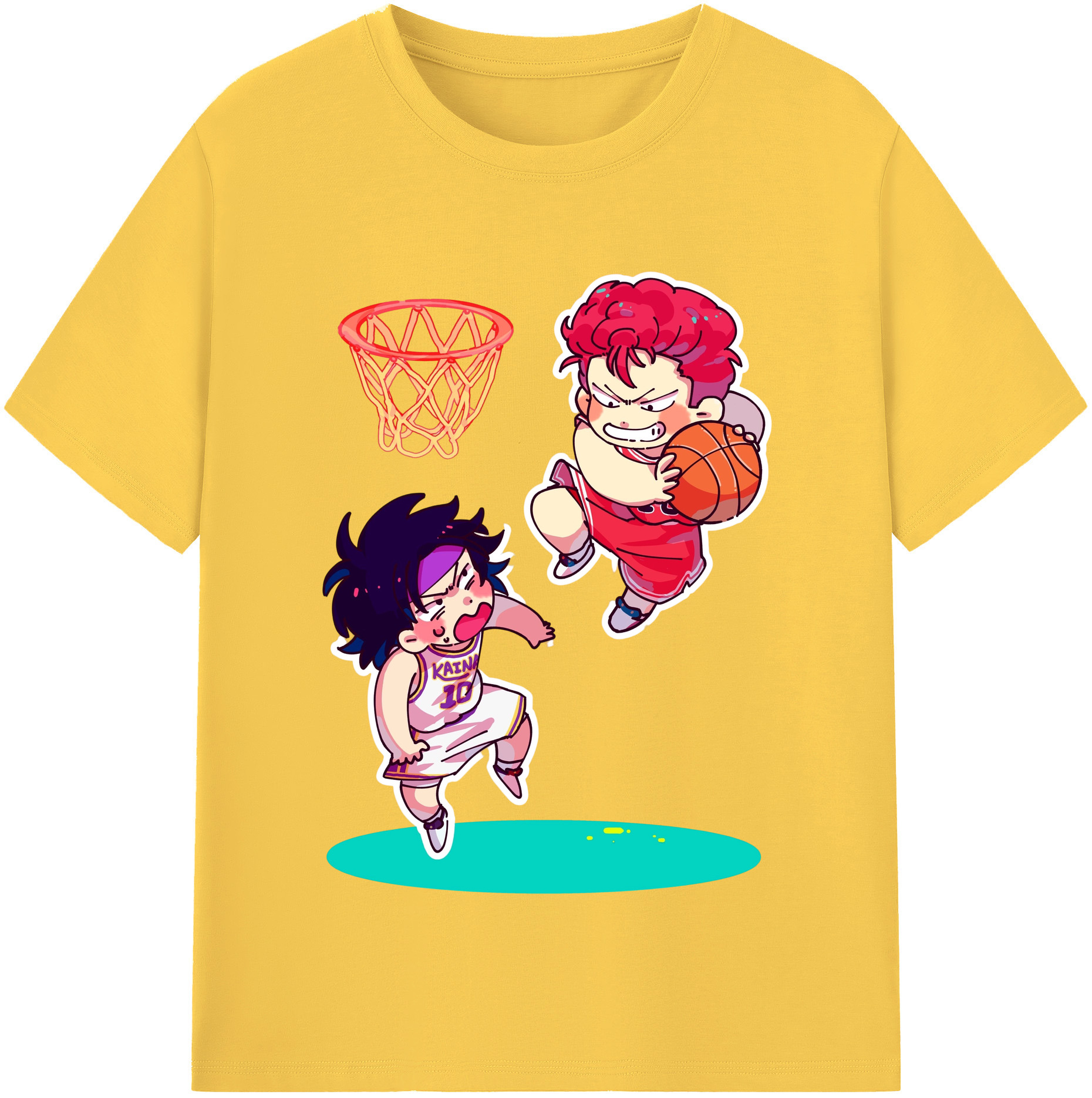 （画像用） SLAM DUNK／スラムダンク 綿100％半袖Tシャツ（フロントプリント）