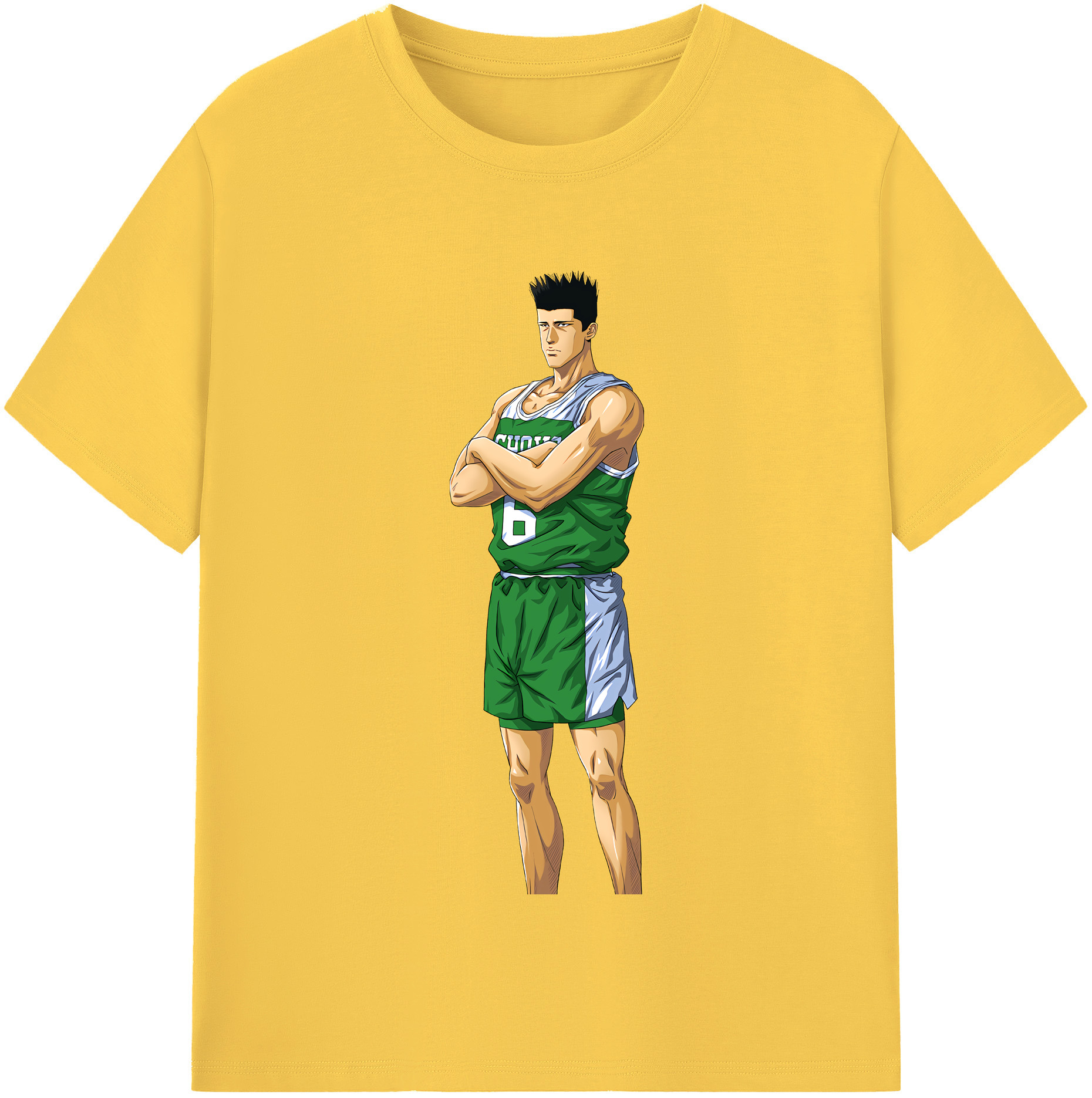 SLAM DUNK／スラムダンク 綿100％半袖Tシャツ（フロントプリント）