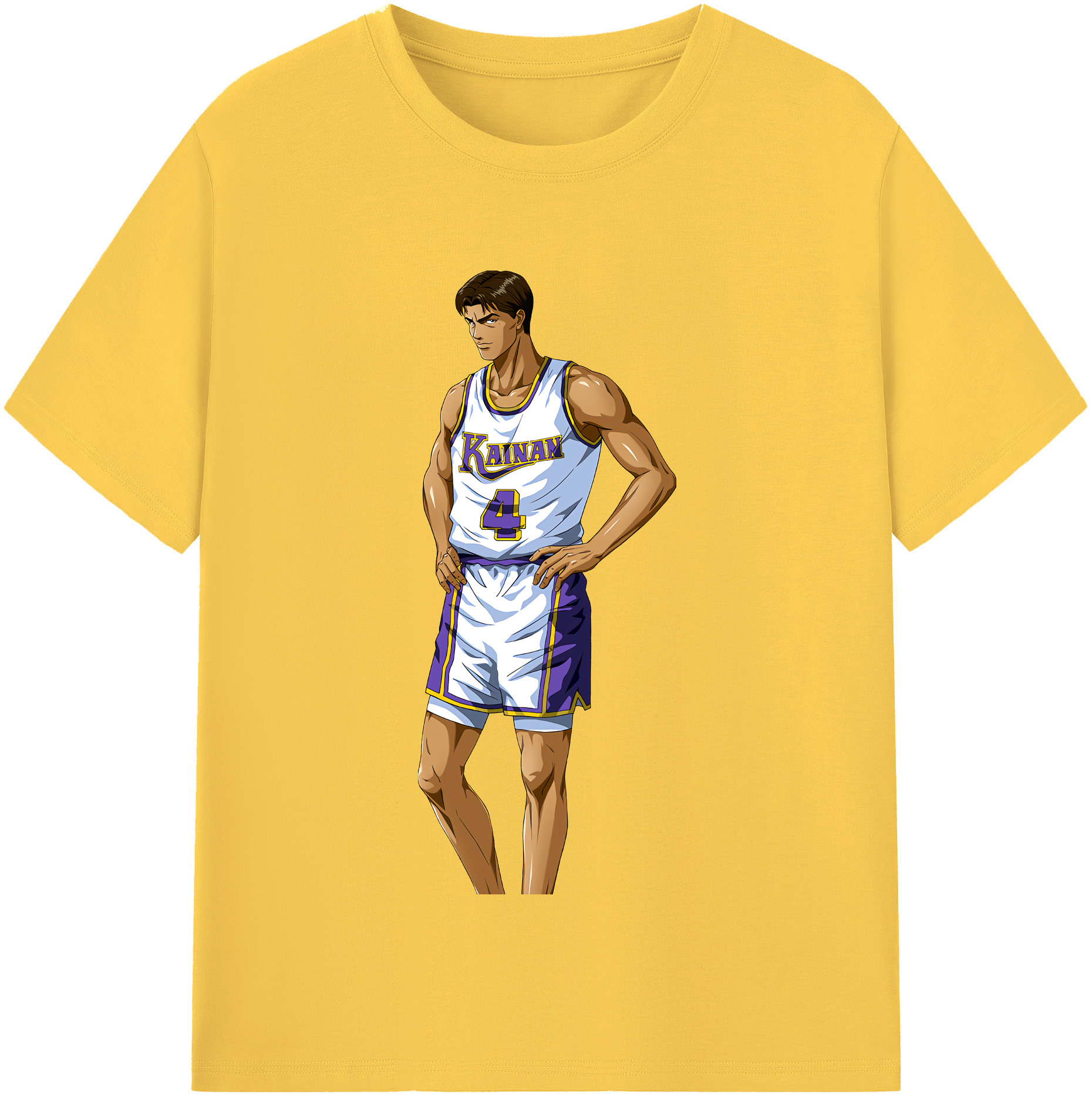 SLAM DUNK／スラムダンク 綿100％半袖Tシャツ（フロントプリント）