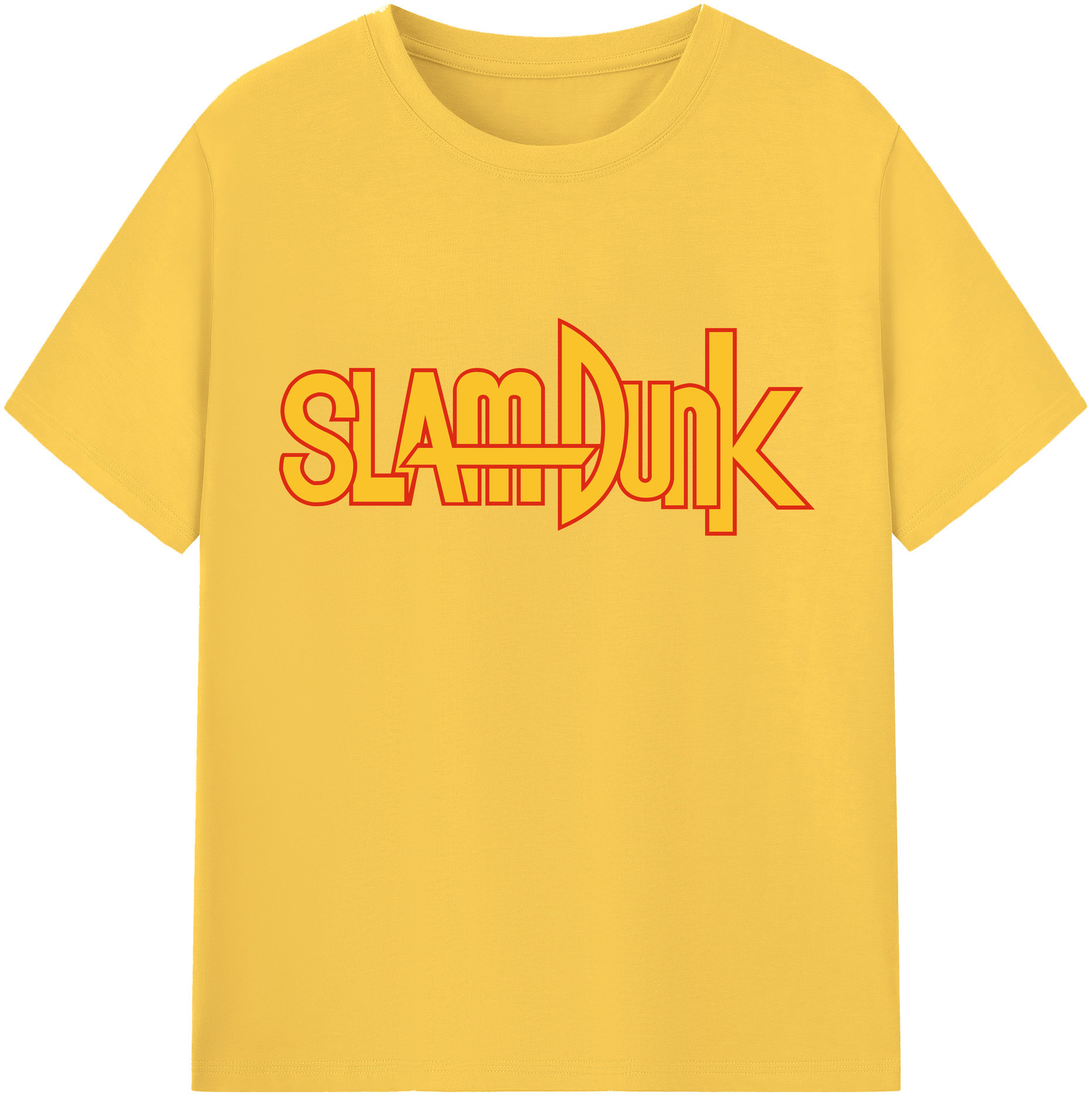 SLAM DUNK／スラムダンク 綿100％半袖Tシャツ（フロントプリント）
