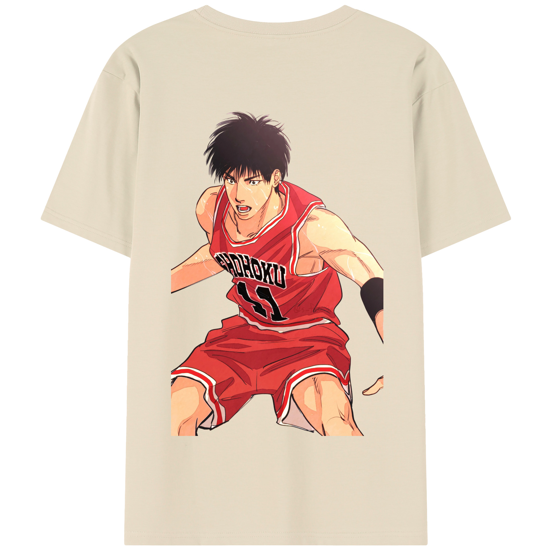 SLAM DUNK／スラムダンク 綿100％半袖Tシャツ（背面プリント）