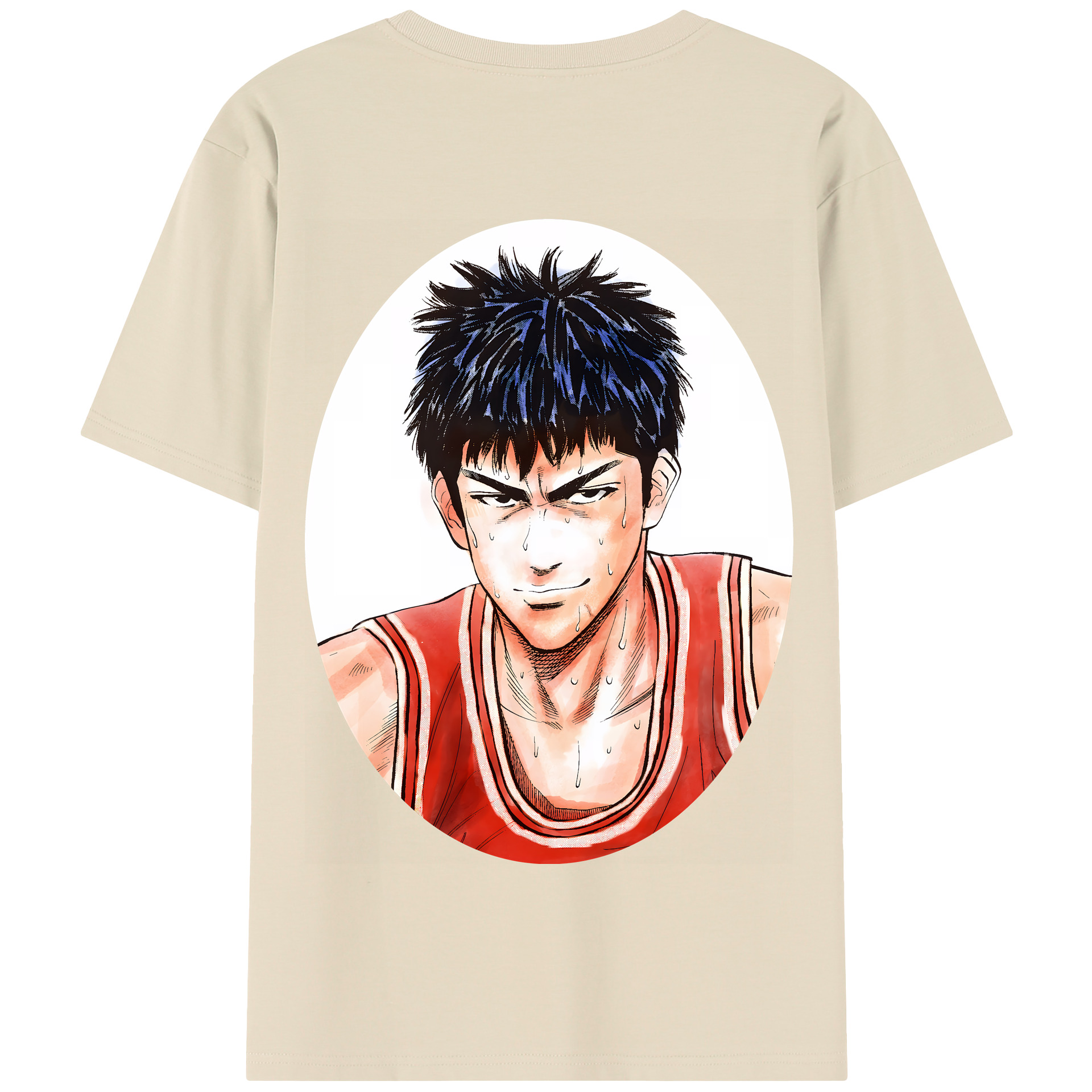 SLAM DUNK／スラムダンク 綿100％半袖Tシャツ（背面プリント）