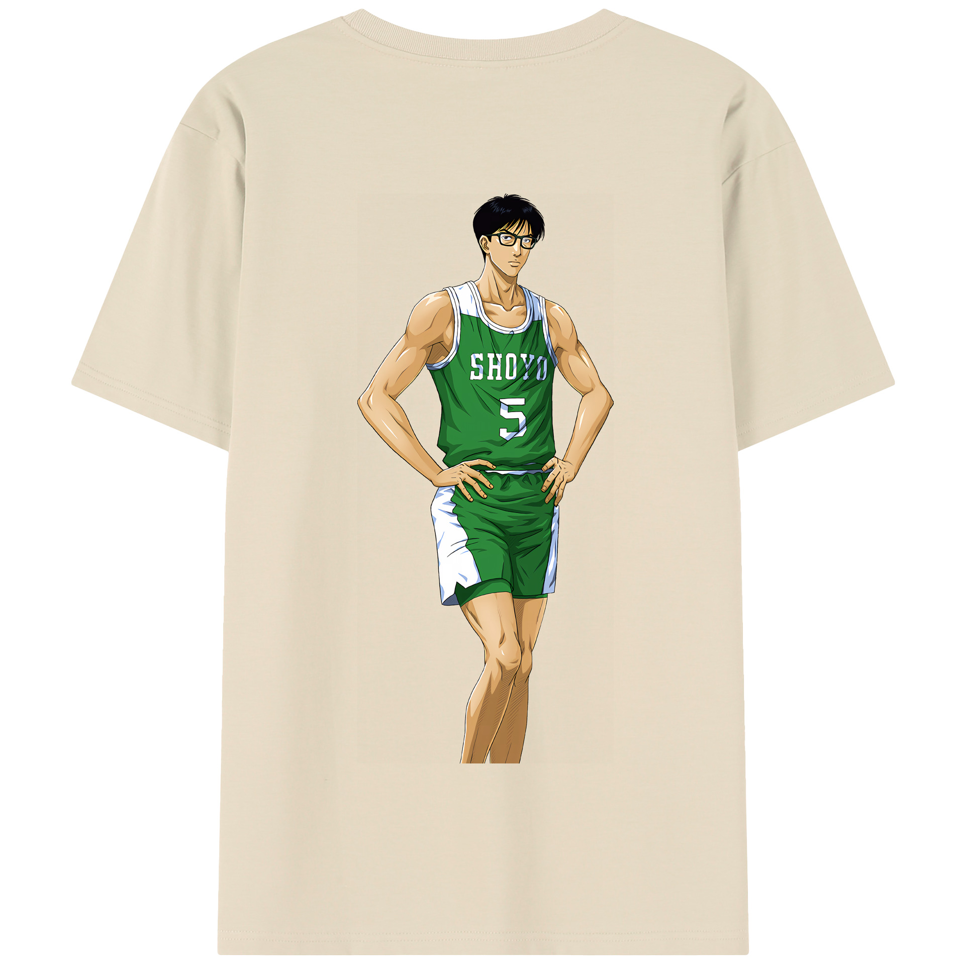 SLAM DUNK／スラムダンク 綿100％半袖Tシャツ（背面プリント）