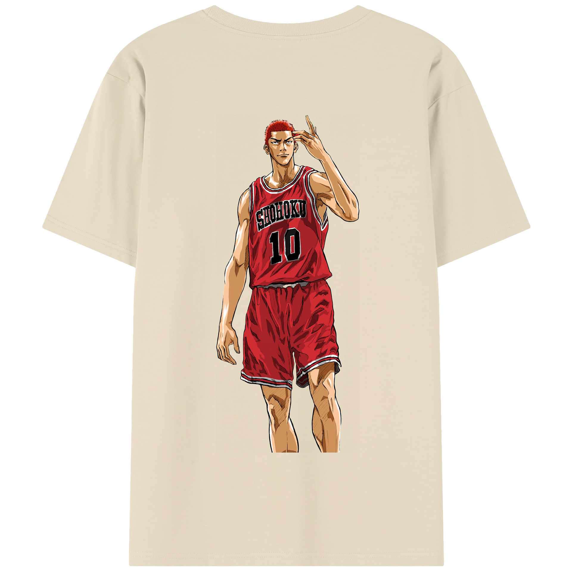 SLAM DUNK／スラムダンク 綿100％半袖Tシャツ（背面プリント）