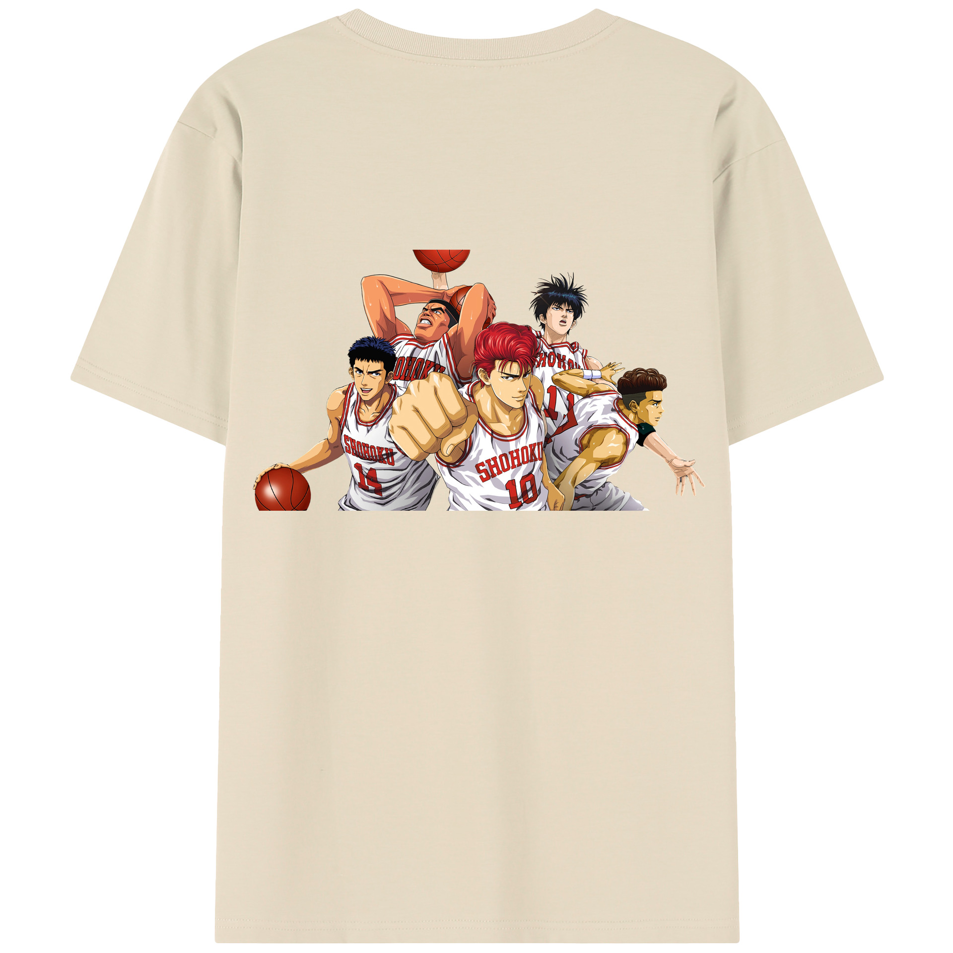 （画像用） SLAM DUNK／スラムダンク 綿100％半袖Tシャツ（背面プリント）