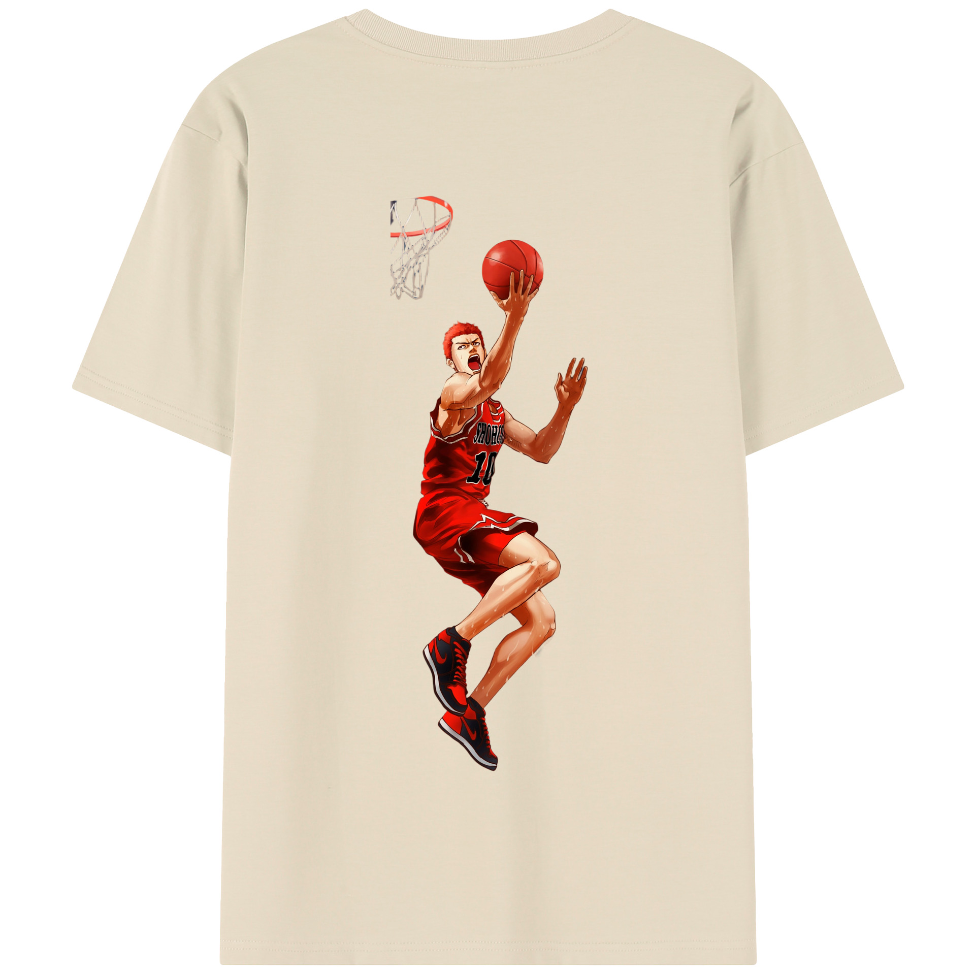 SLAM DUNK／スラムダンク 綿100％半袖Tシャツ（背面プリント）