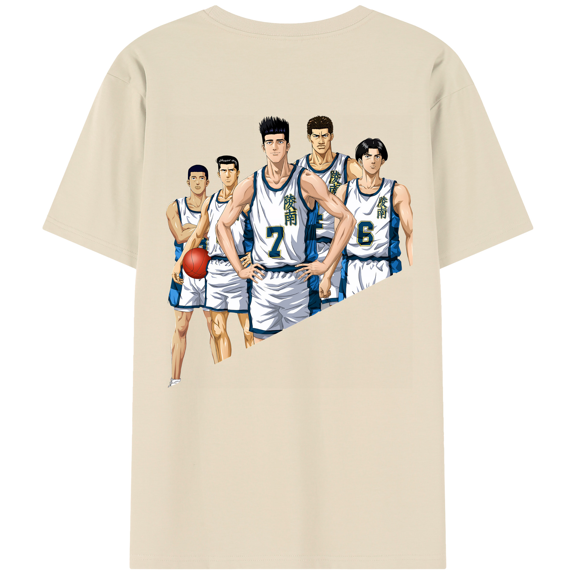 SLAM DUNK／スラムダンク 綿100％半袖Tシャツ（背面プリント）