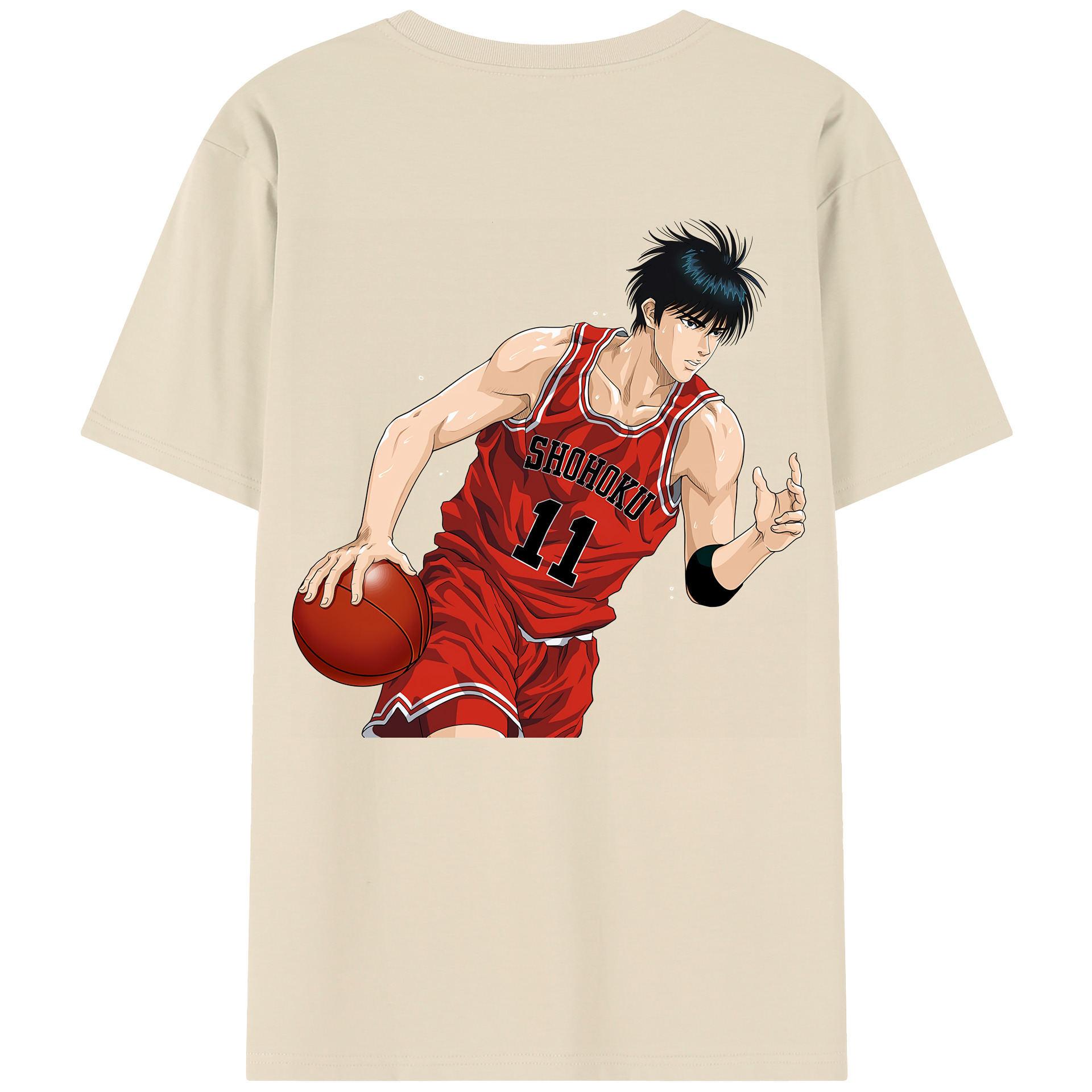 SLAM DUNK／スラムダンク 綿100％半袖Tシャツ（背面プリント）