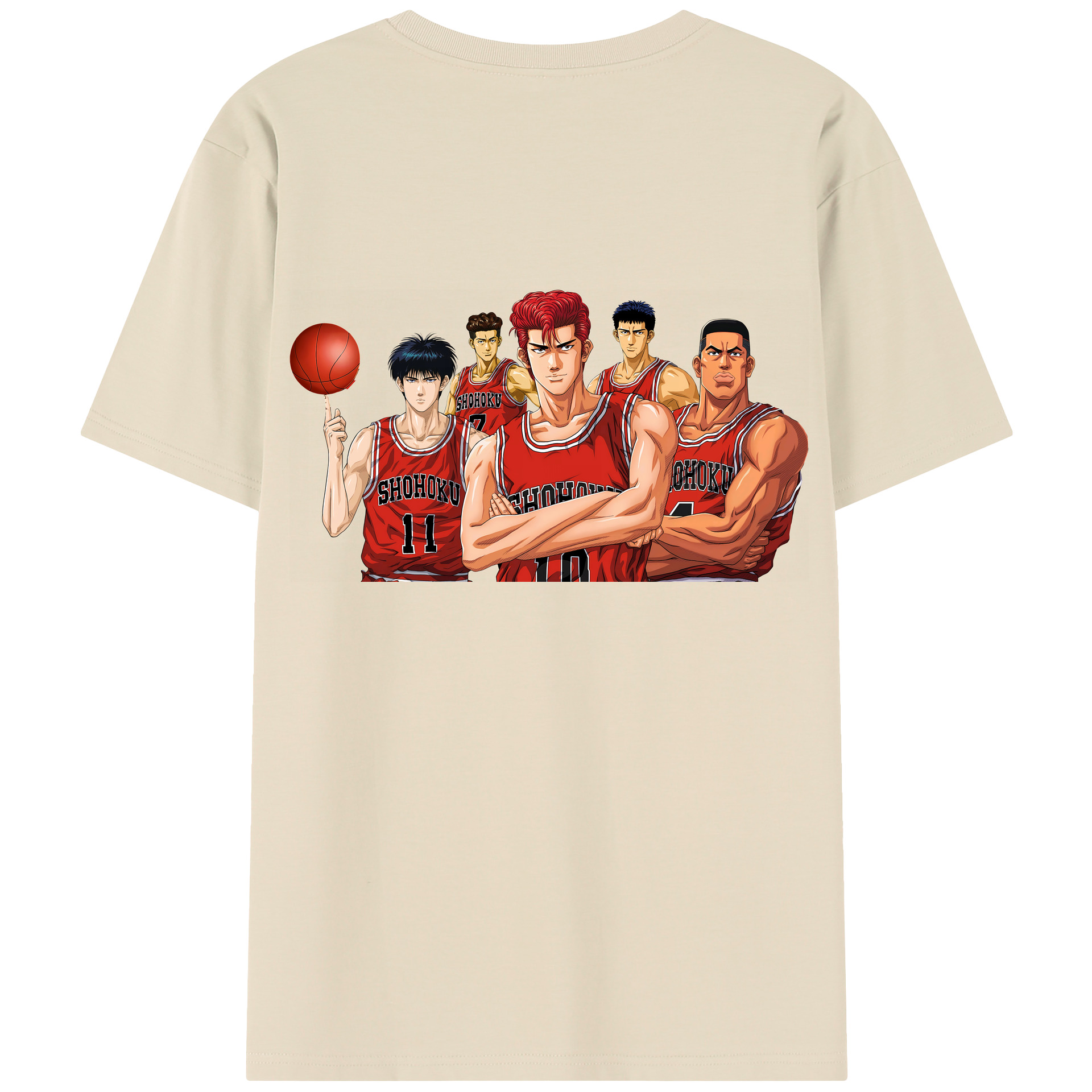 SLAM DUNK／スラムダンク 綿100％半袖Tシャツ（背面プリント）