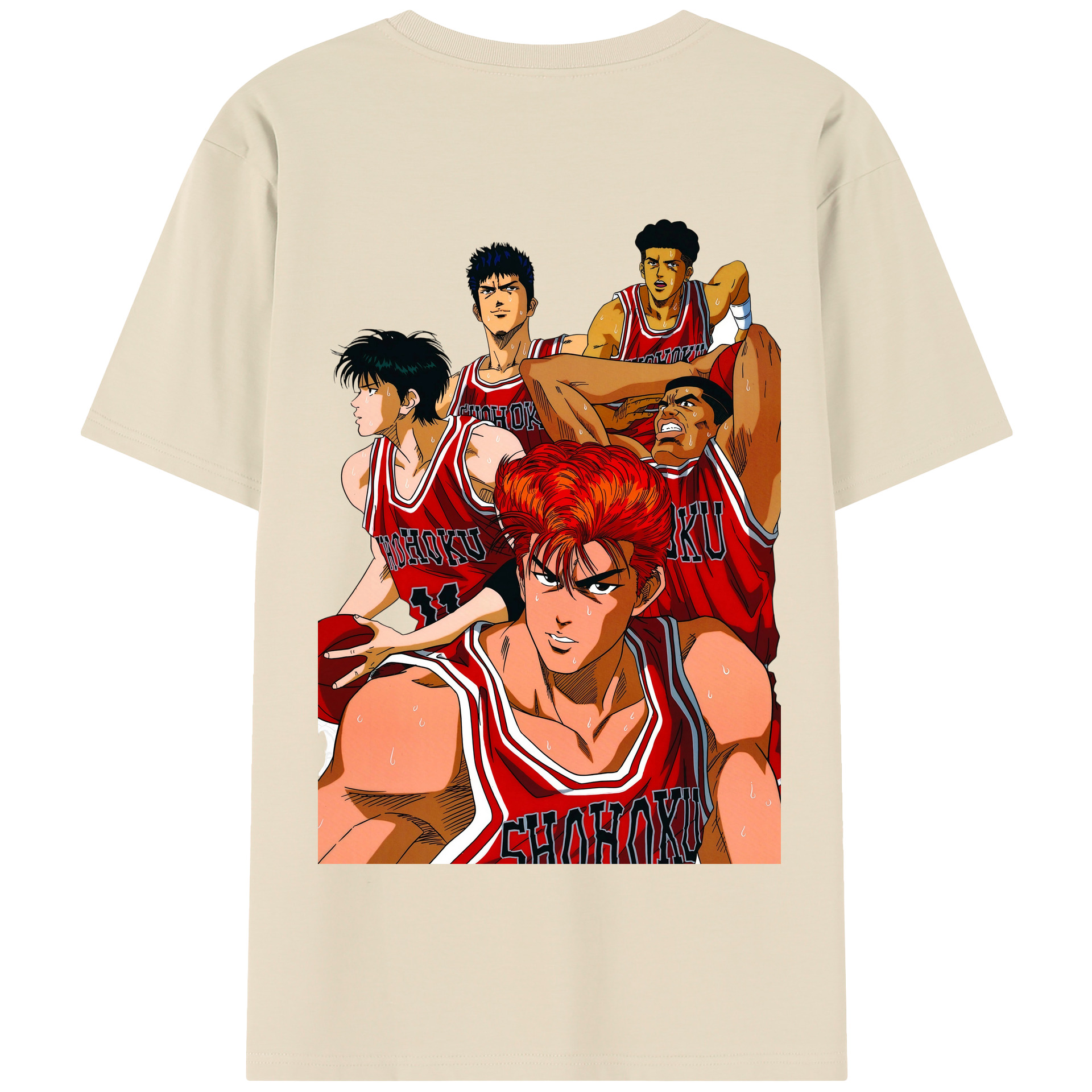 SLAM DUNK／スラムダンク 綿100％半袖Tシャツ（背面プリント）