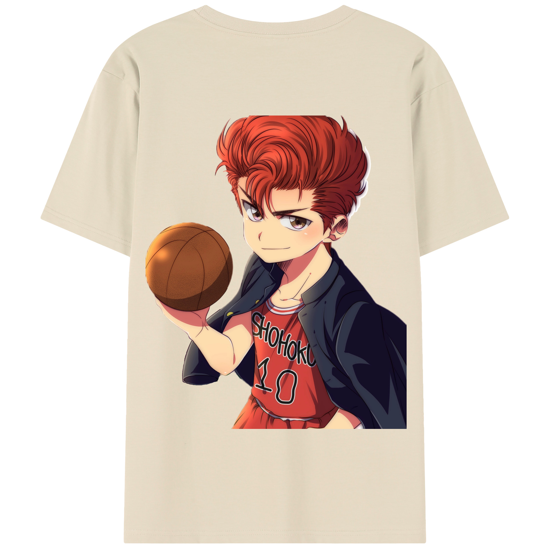 SLAM DUNK／スラムダンク 綿100％半袖Tシャツ（背面プリント）