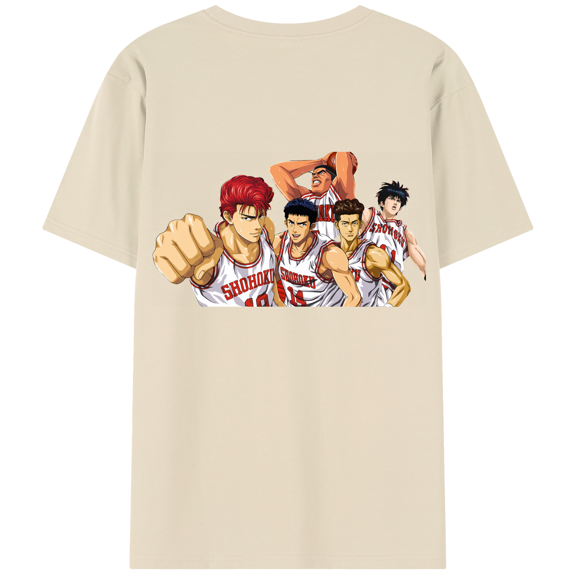 SLAM DUNK／スラムダンク 綿100％半袖Tシャツ（背面プリント）