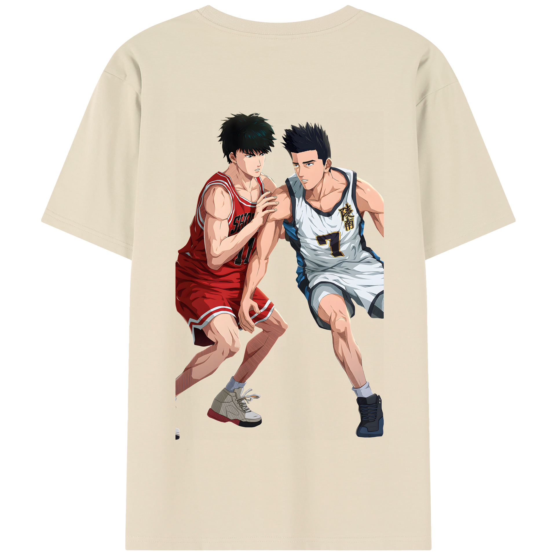SLAM DUNK／スラムダンク 綿100％半袖Tシャツ（背面プリント）