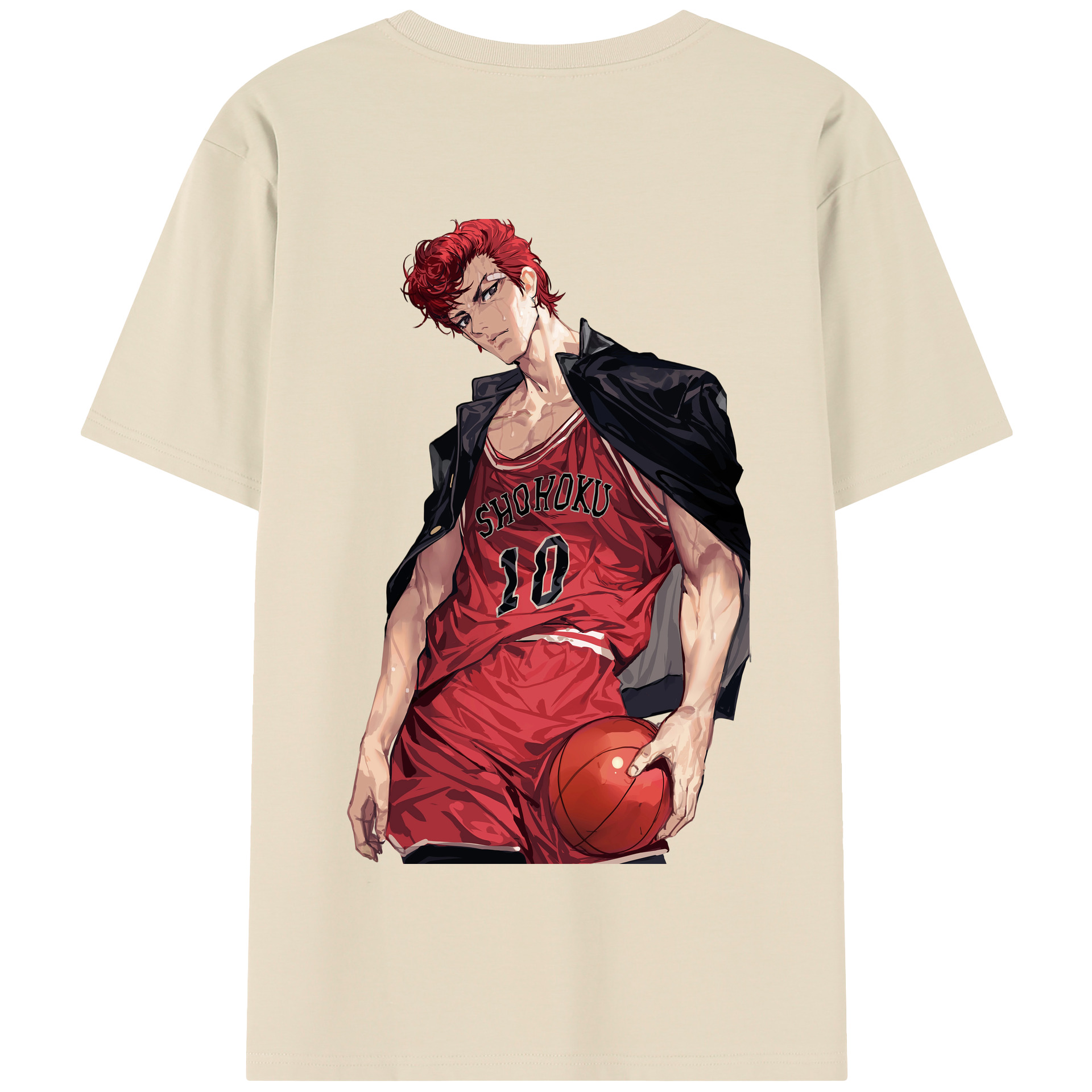 SLAM DUNK／スラムダンク 綿100％半袖Tシャツ（背面プリント）