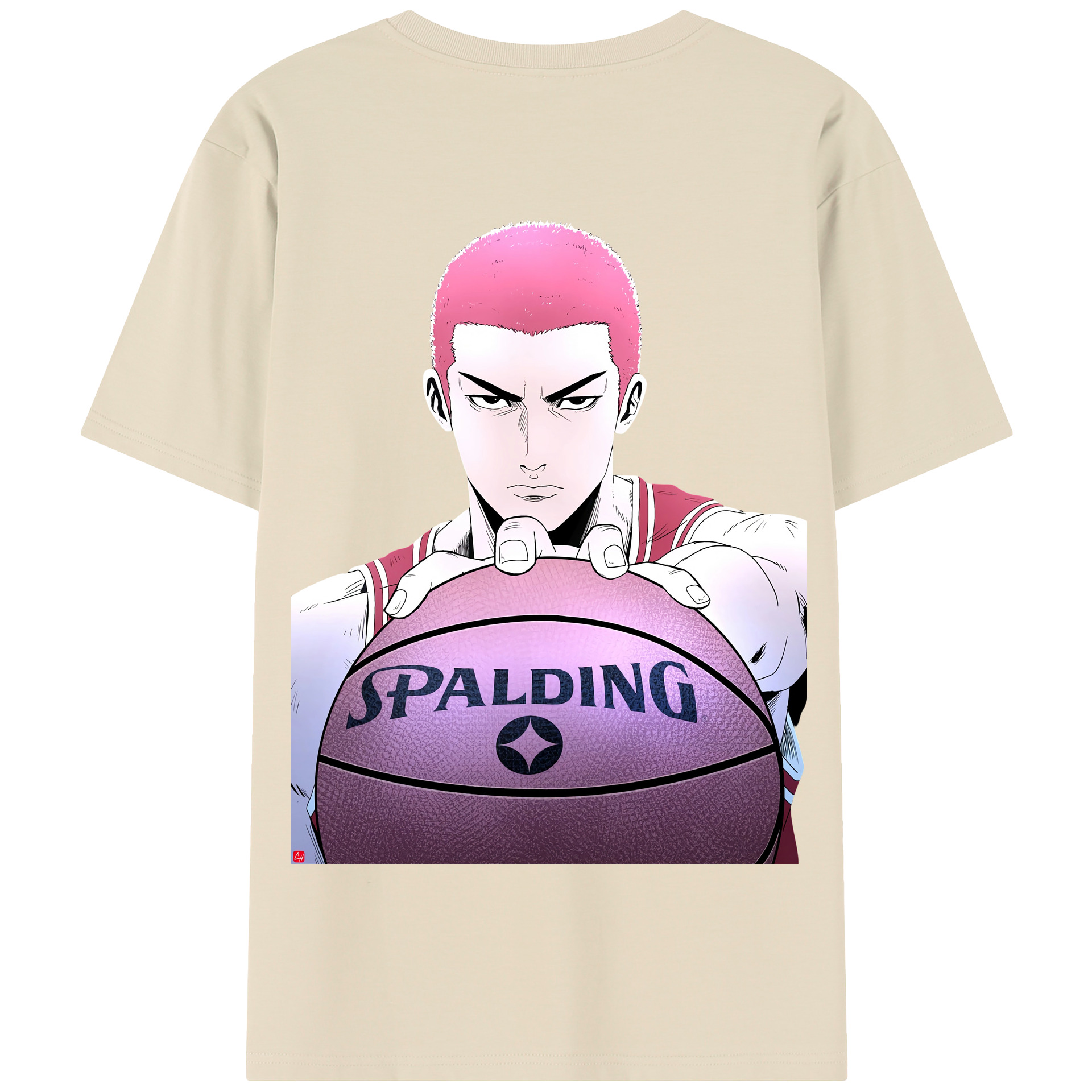 SLAM DUNK／スラムダンク 綿100％半袖Tシャツ（背面プリント）