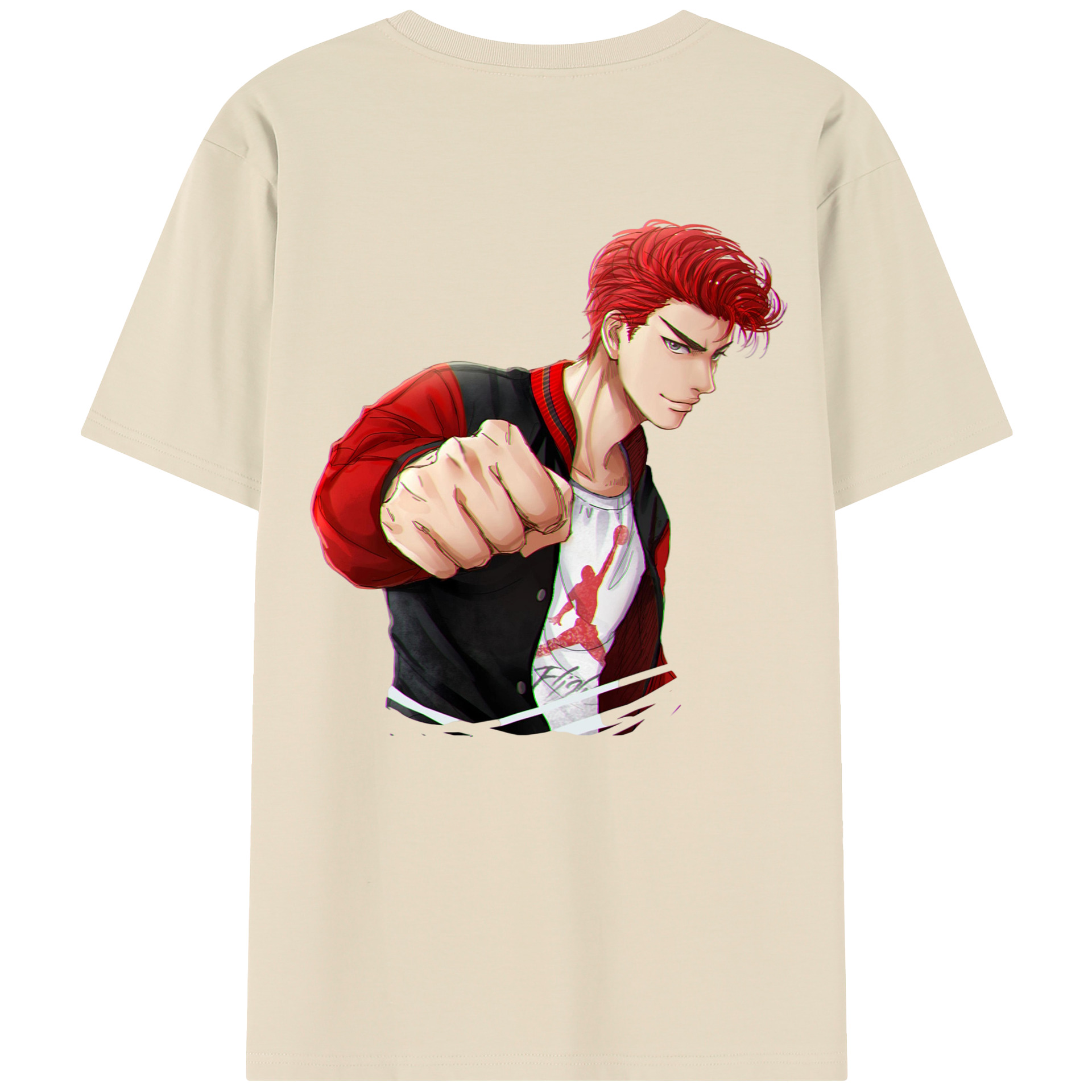 SLAM DUNK／スラムダンク 綿100％半袖Tシャツ（背面プリント）