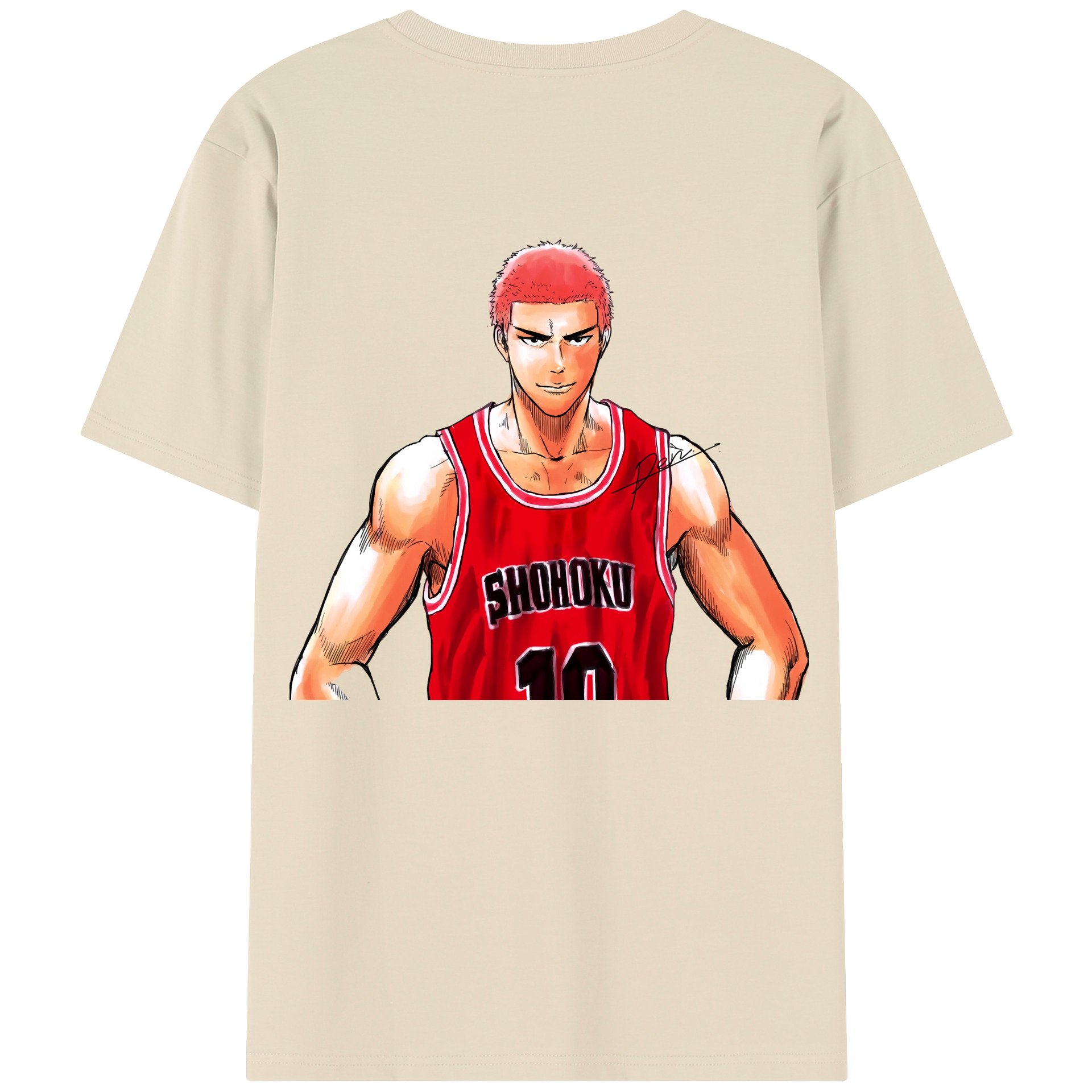 SLAM DUNK／スラムダンク 綿100％半袖Tシャツ（背面プリント）