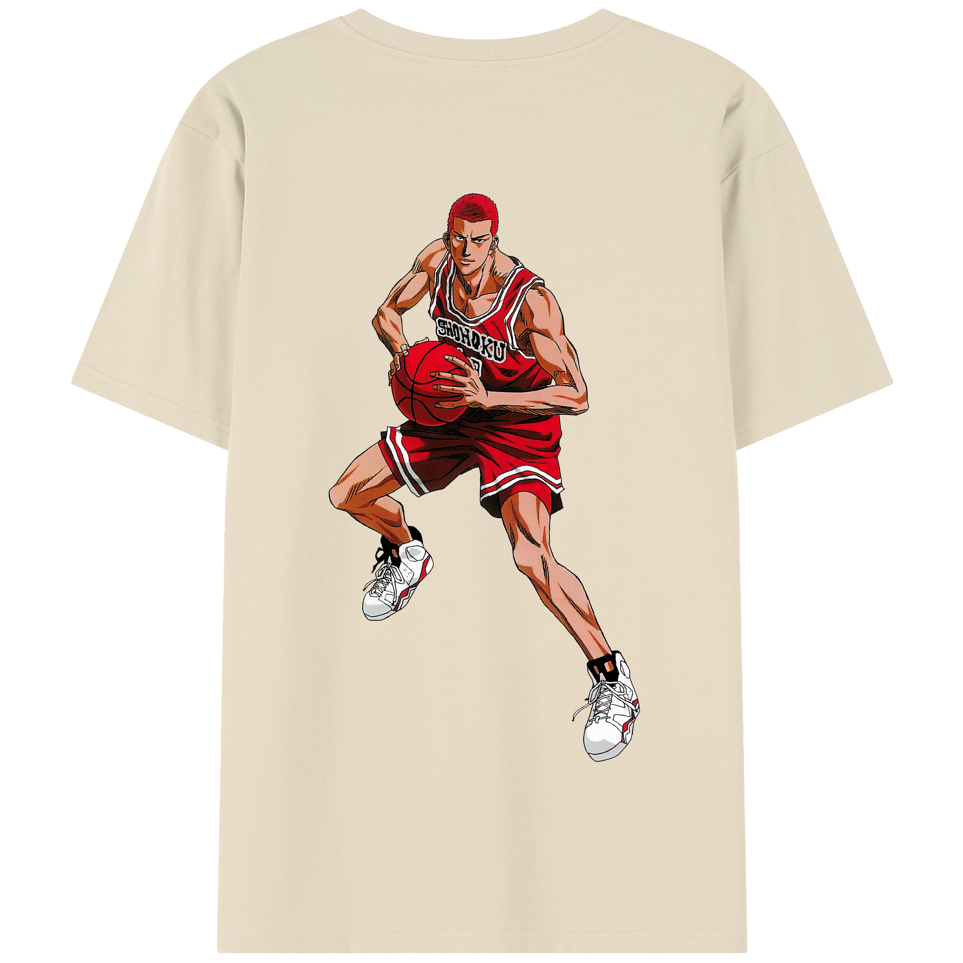 SLAM DUNK／スラムダンク 綿100％半袖Tシャツ（背面プリント）
